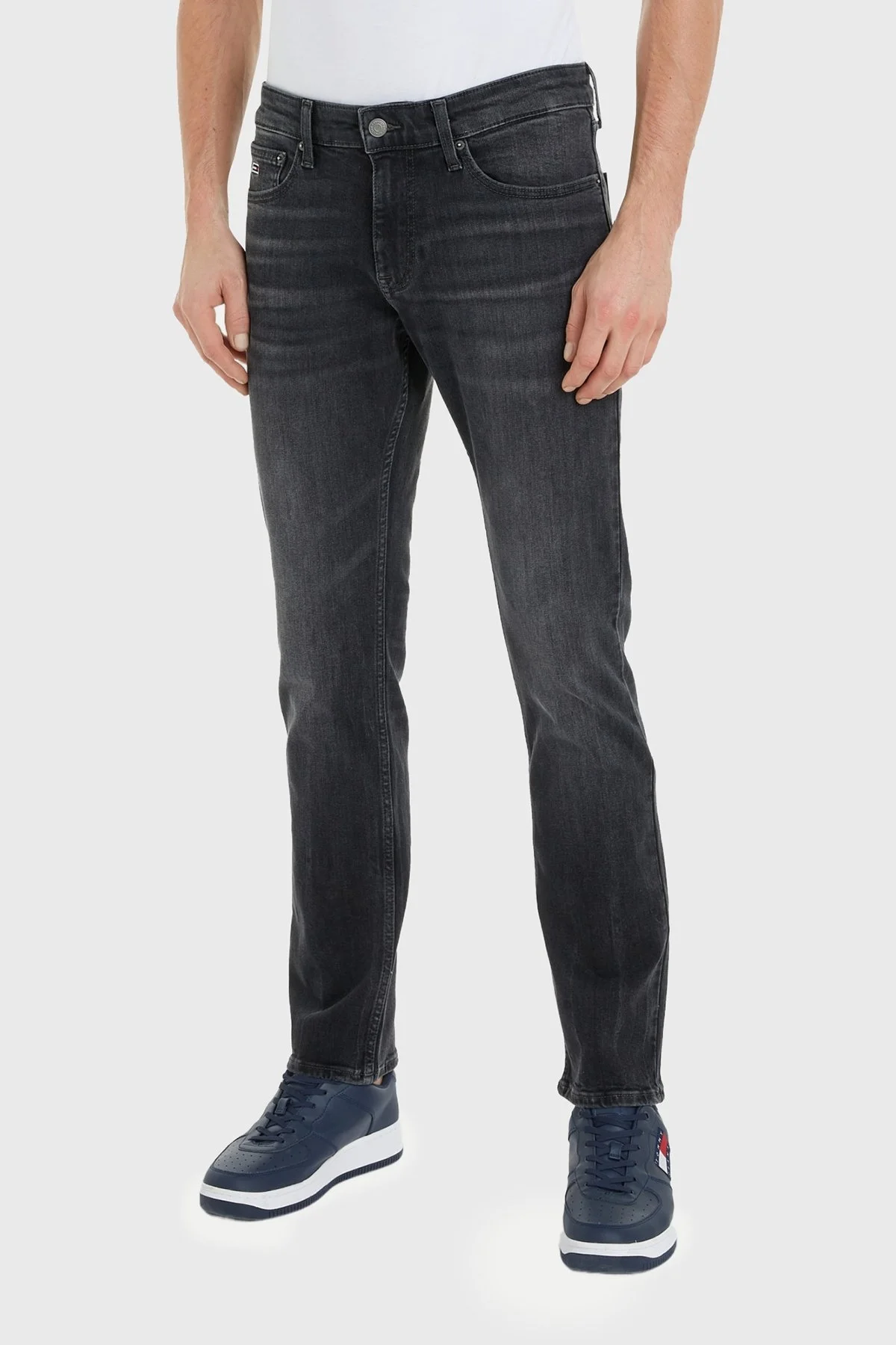 Tommy Jeans Pamuklu Slim Fit Jeans Erkek Kot Pantolon DM0DM19301 1BZ SİYAH - 6