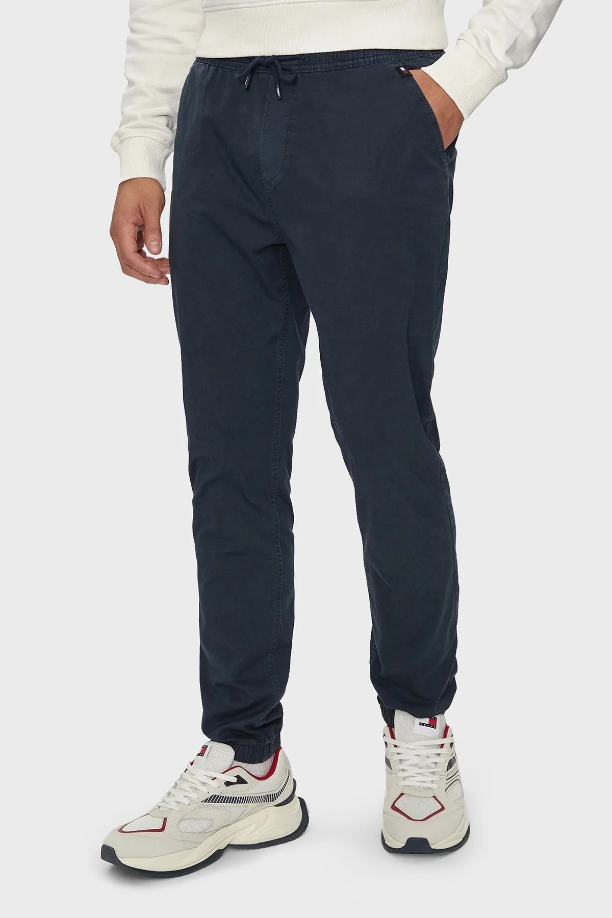 Tommy Jeans Pamuklu Slim Fit Jogger Erkek Pantolon DM0DM19487 C1G LACİVERT - 6