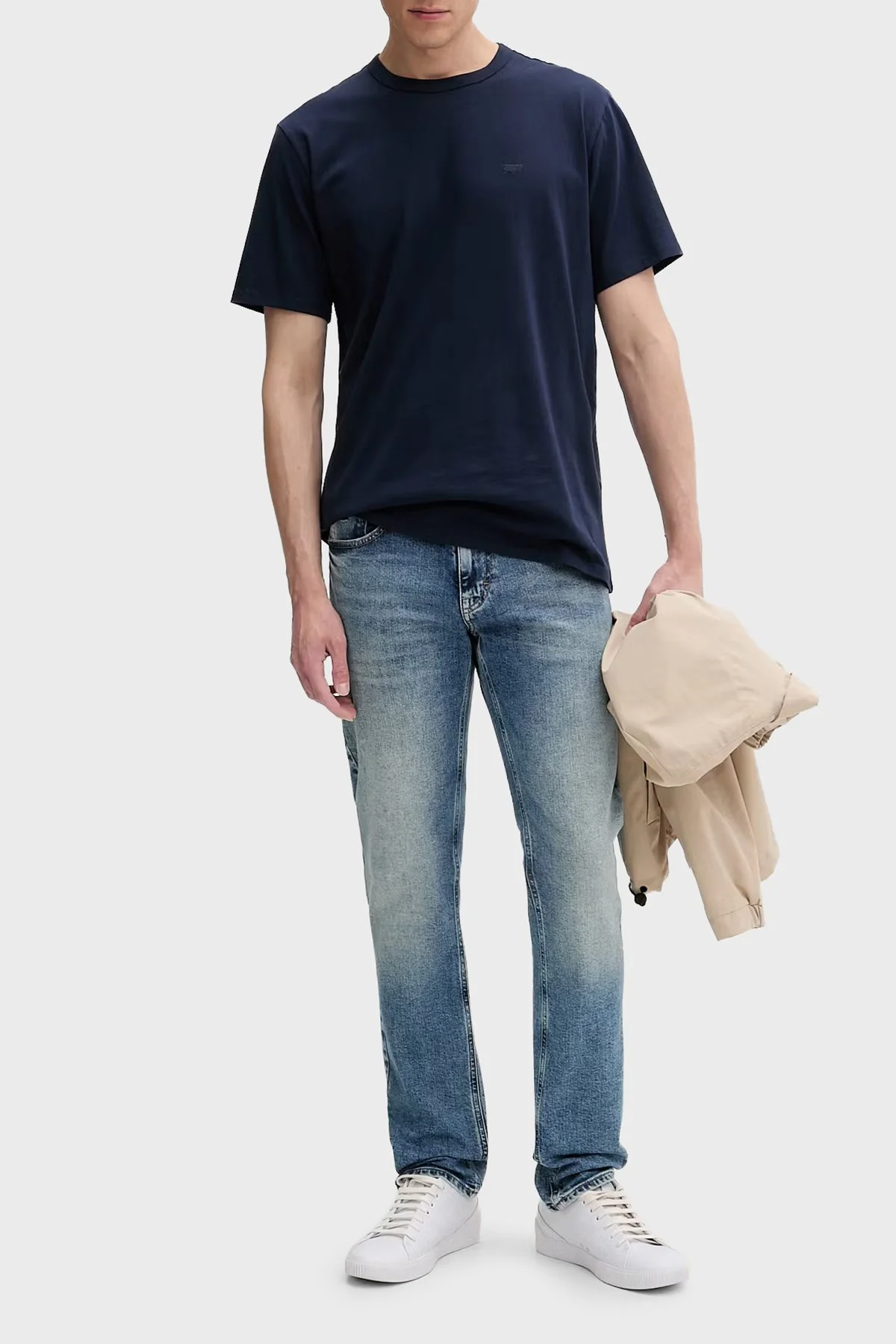 Tommy Jeans Pamuklu Slim Fit Normal Bel Dar Paça Jeans Erkek Kot Pantolon DM0DM22966 1A5 MAVİ - 2