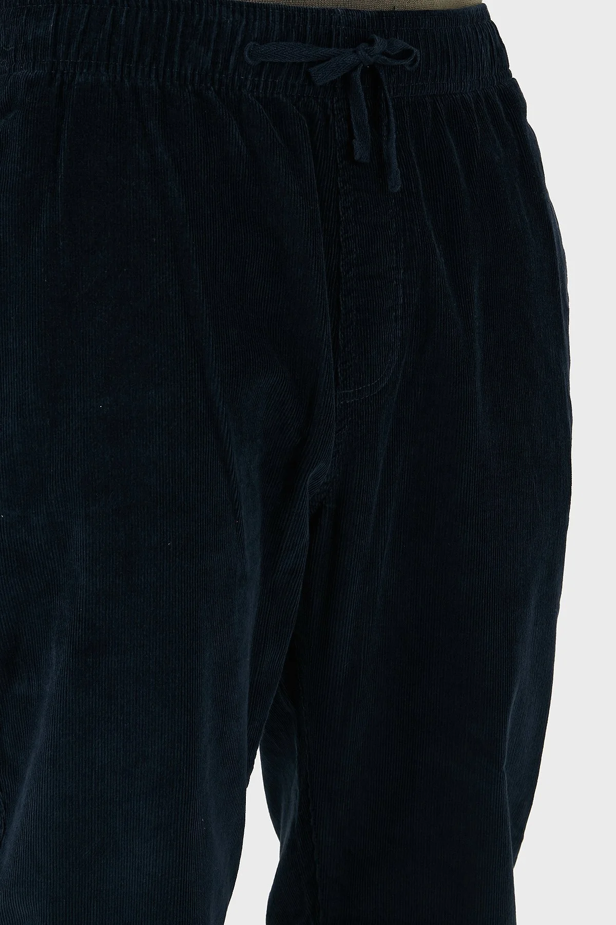 Tommy Jeans Pamuklu Slim Fit Normal Bel Düz Paça Kadife Erkek Pantolon DM0DM21997 C1G LACİVERT - 6