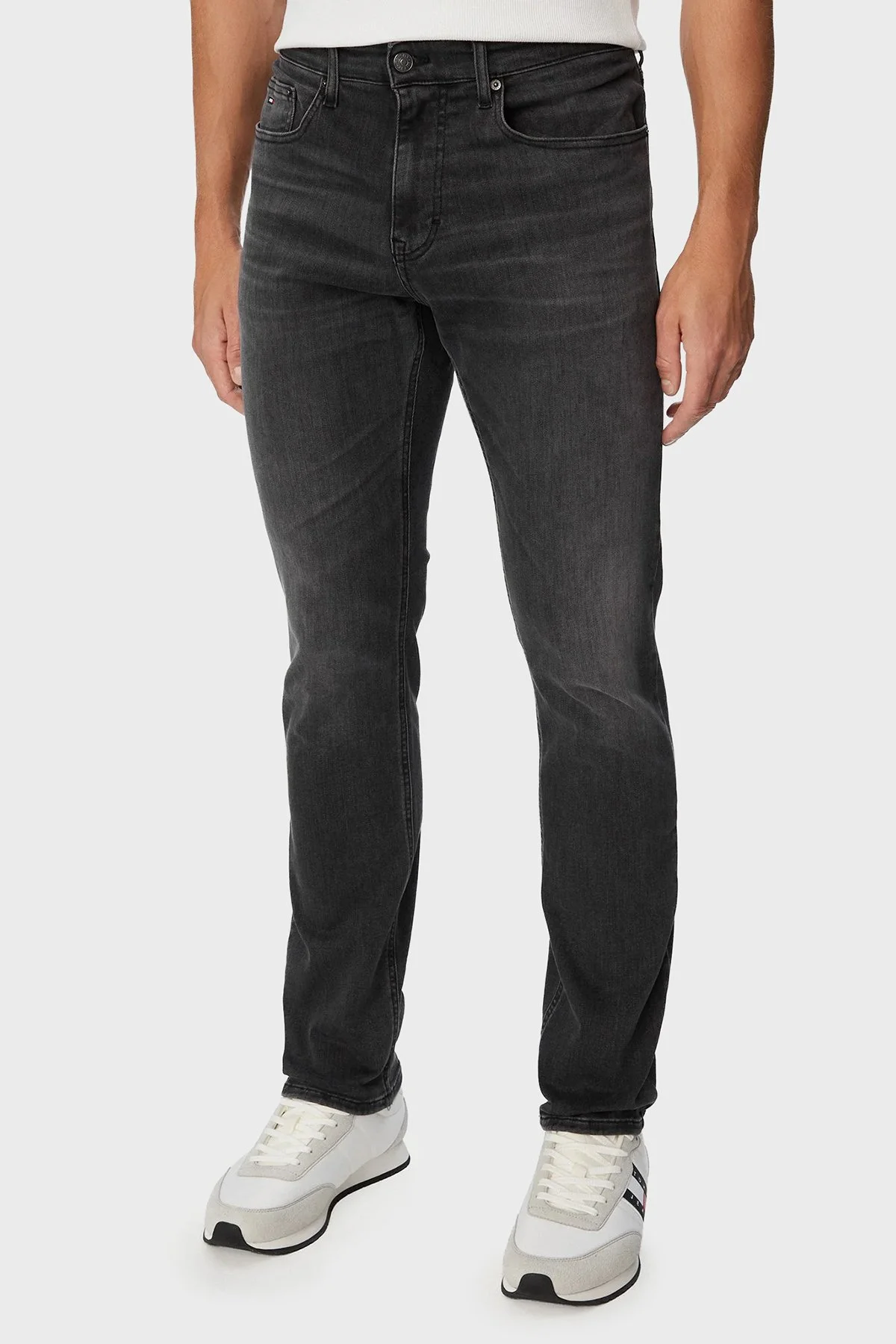 Tommy Jeans Pamuklu Slim Fit Normal Bel Jeans Erkek Kot Pantolon DM0DM23449 1BZ Siyah - 1