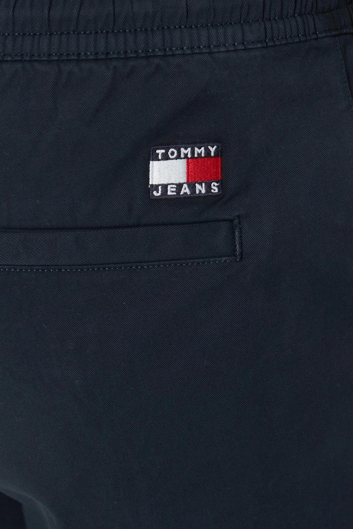 Tommy Jeans Pamuklu Slim Fit Normal Bel Lastikli Paça Jogger Erkek Pantolon DM0DM20456 C1G LACİVERT - 4