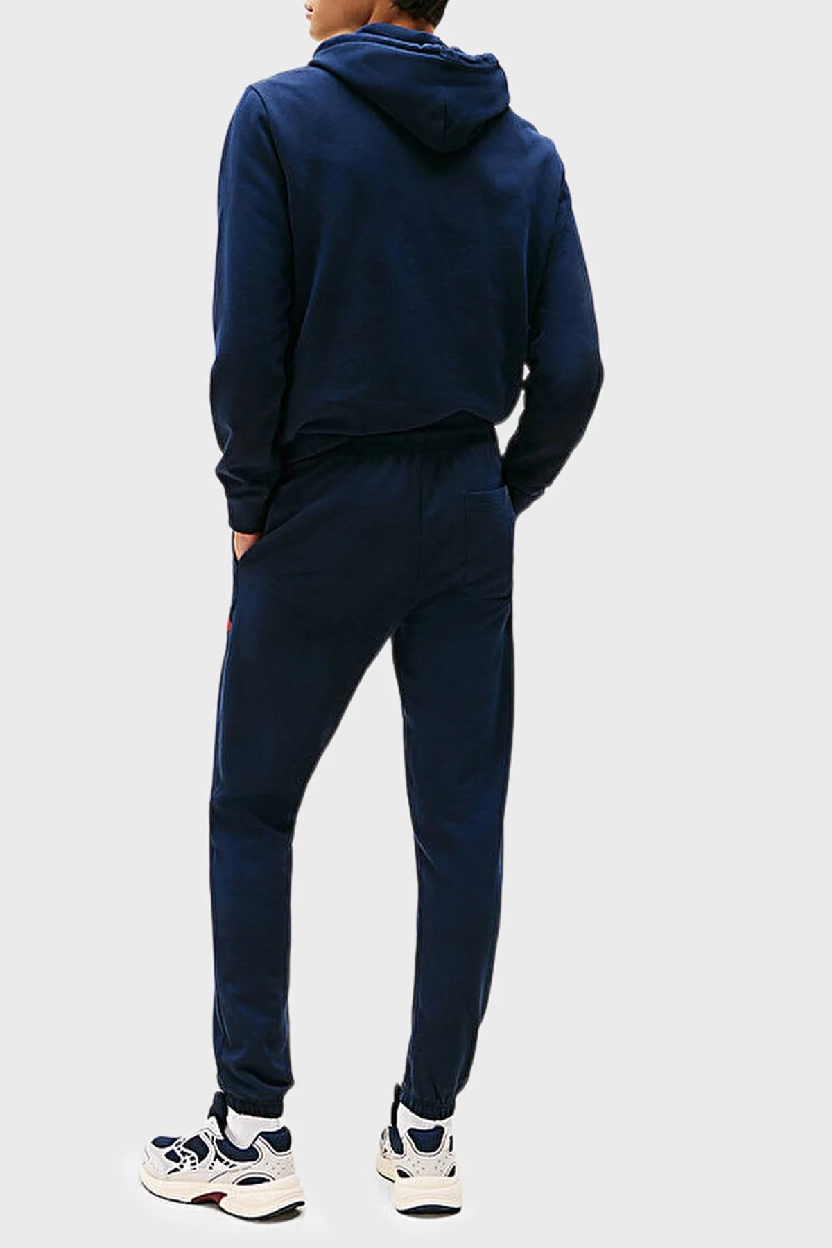 Tommy Jeans Pamuklu Slim Fit Normal Bel Lastikli Paça Jogger Erkek Pantolon DM0DM22094 C1G LACİVERT - 3