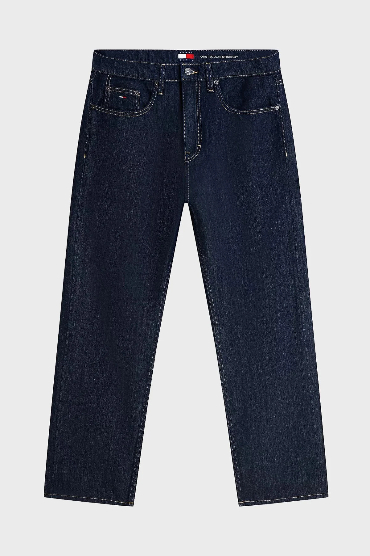 Tommy Jeans Pamuklu Staright Fit Normal Bel Düz Paça Jean Erkek Kot Pantolon DM0DM23336 1BK Mavi - 5