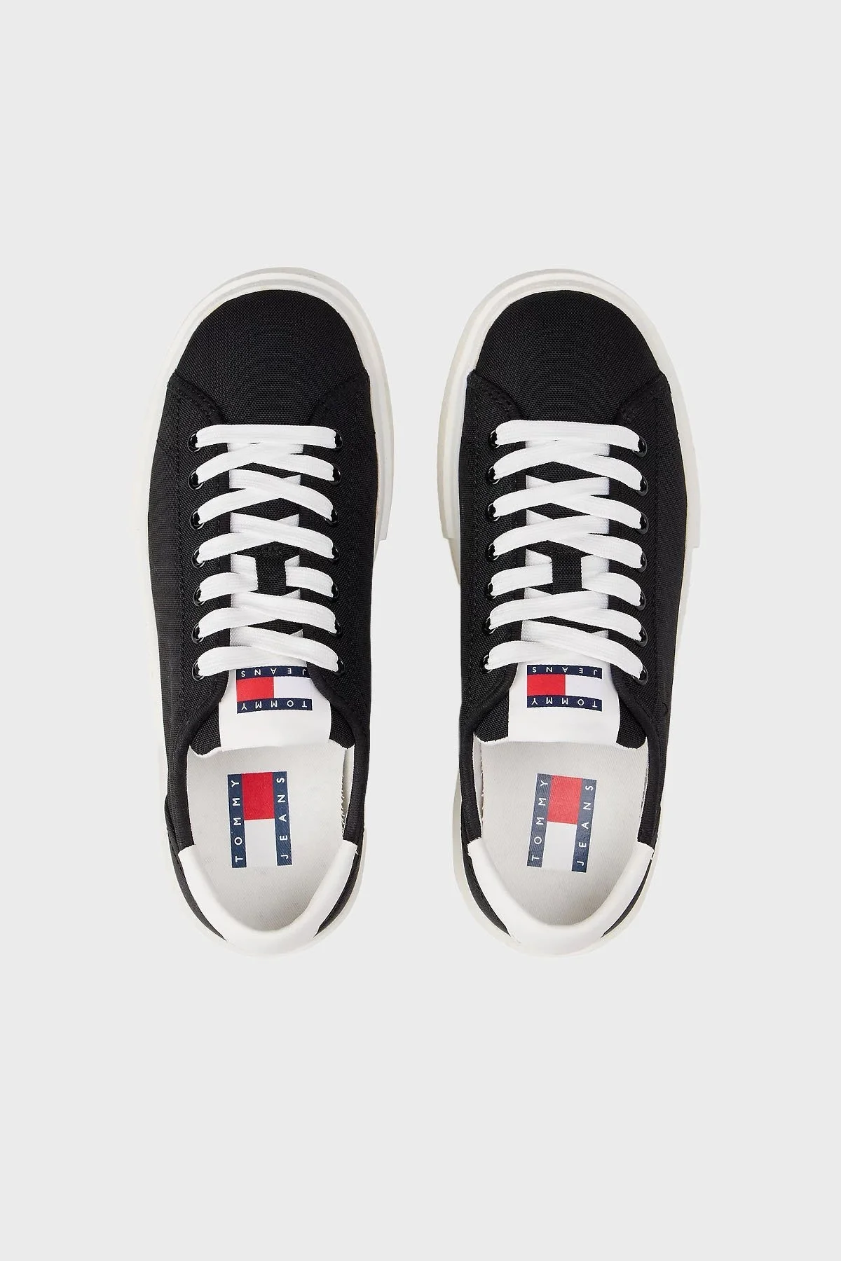 Tommy Jeans Plartform Canvas Sneaker Bayan Ayakkabı EN0EN02792 BDS SİYAH - 4
