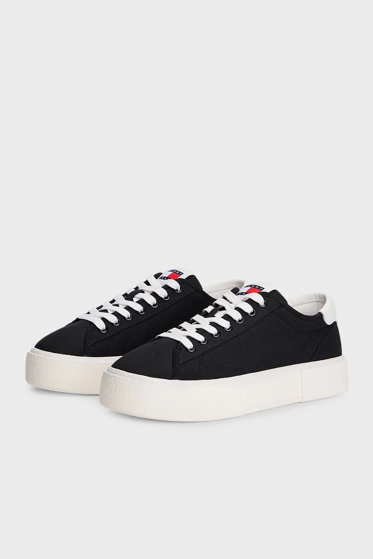 Tommy Jeans Plartform Canvas Sneaker Bayan Ayakkabı EN0EN02792 BDS SİYAH - 10