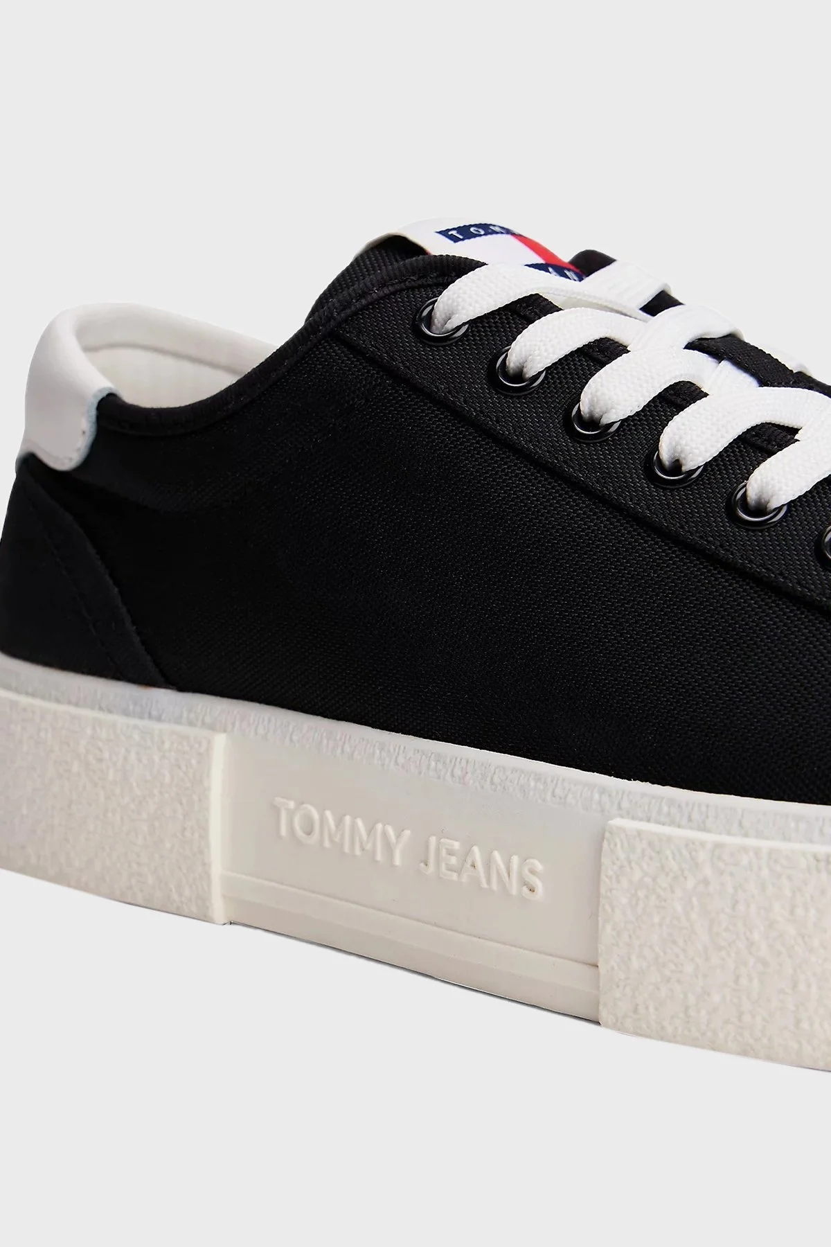 Tommy Jeans Plartform Canvas Sneaker Bayan Ayakkabı EN0EN02792 BDS SİYAH - 12