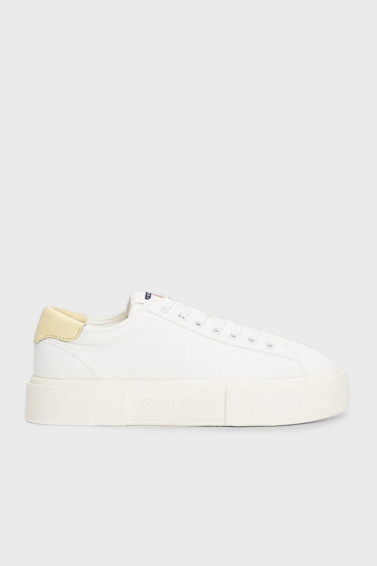 Tommy Jeans Platform Canvas Sneaker Bayan Ayakkabı EN0EN02792 YBL BEYAZ - 1