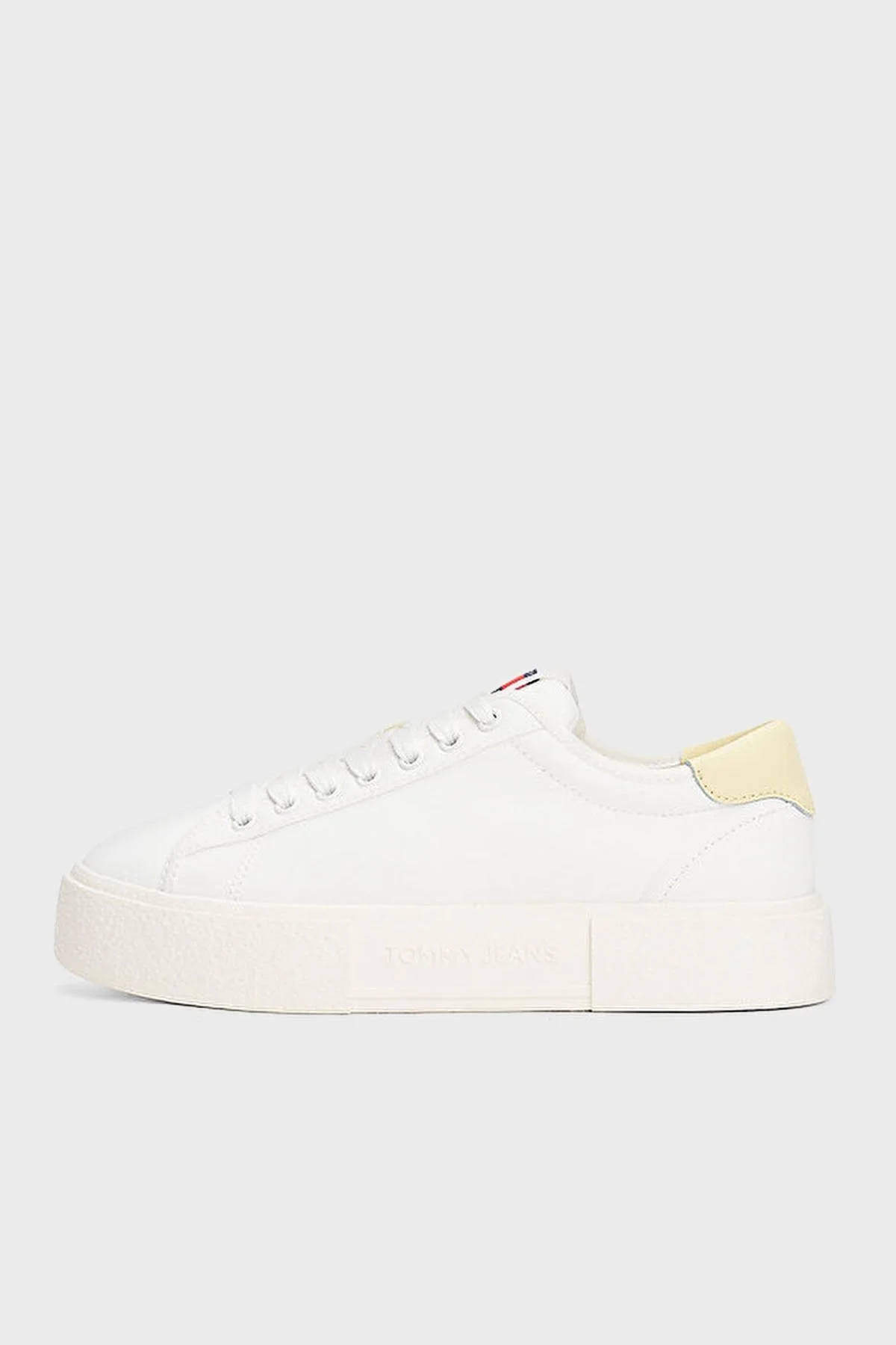 Tommy Jeans Platform Canvas Sneaker Bayan Ayakkabı EN0EN02792 YBL BEYAZ - 2