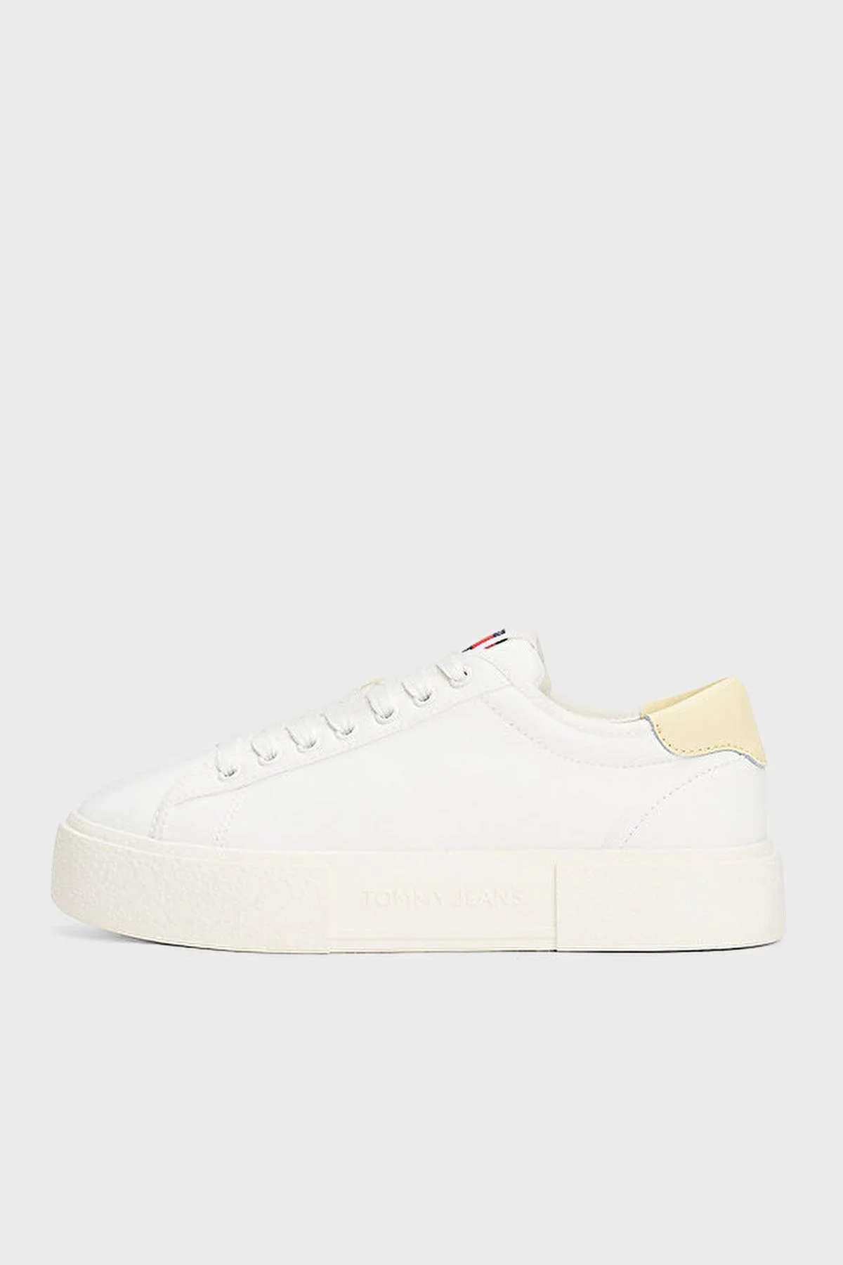 Tommy Jeans Platform Canvas Sneaker Kadın Ayakkabı EN0EN02792 YBL BEYAZ - 2