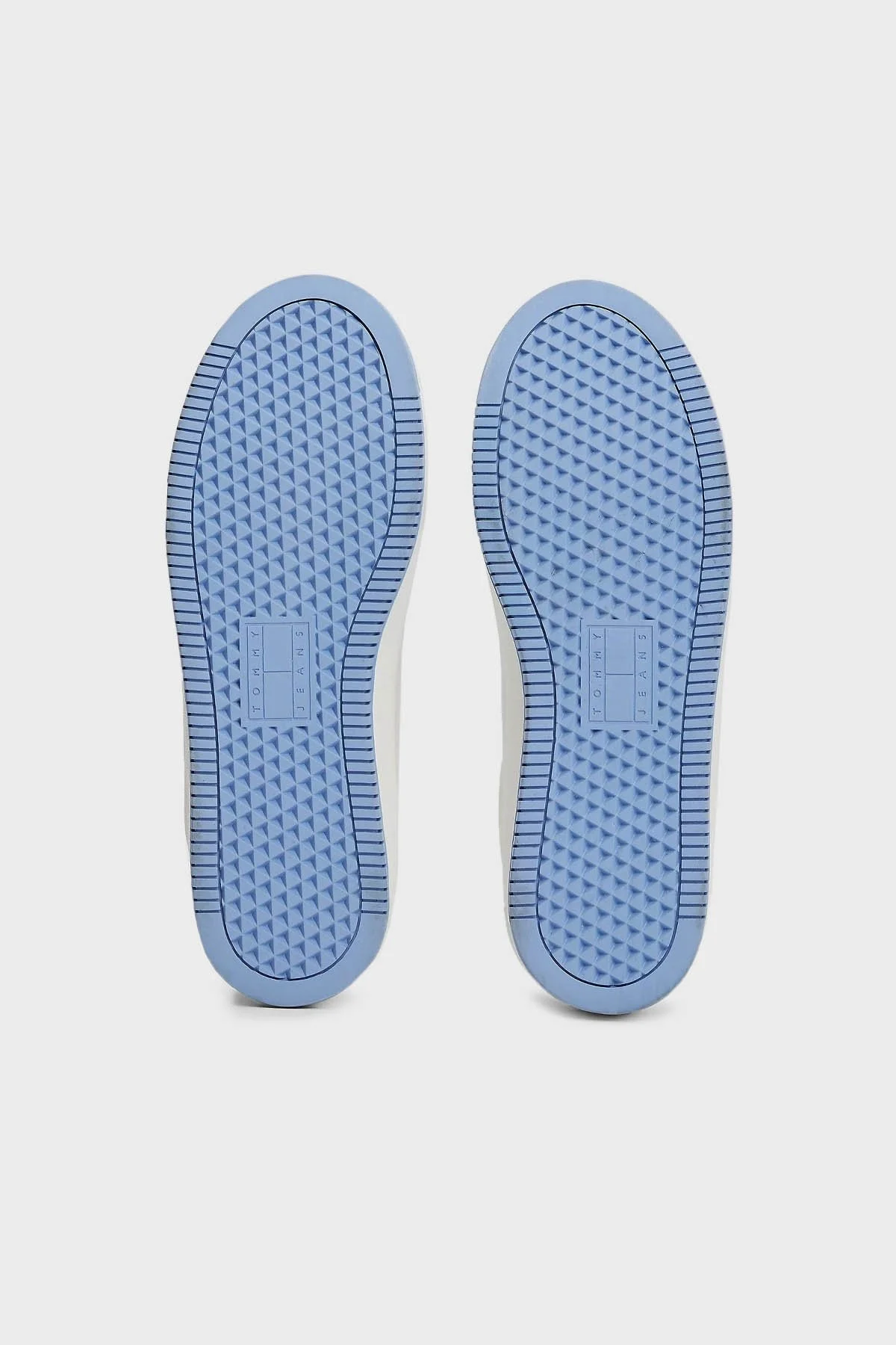 Tommy Jeans Platform Deri Sneaker Bayan Ayakkabı EN0EN02518 C33 BEYAZ-MAVİ - 7