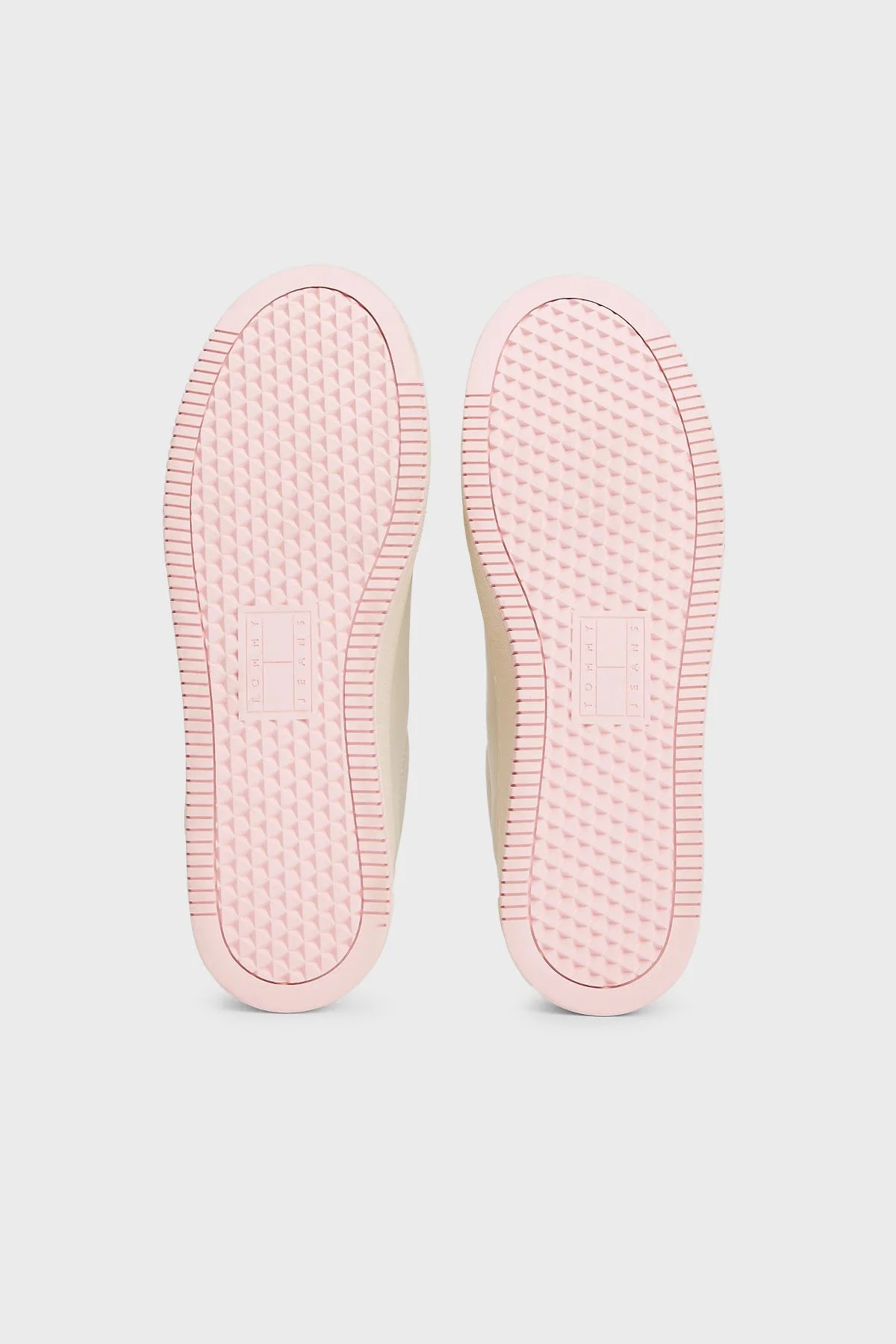 Tommy Jeans Platform Deri Sneaker Kadın Ayakkabı EN0EN02518 TIO KREM-PEMBE - 6