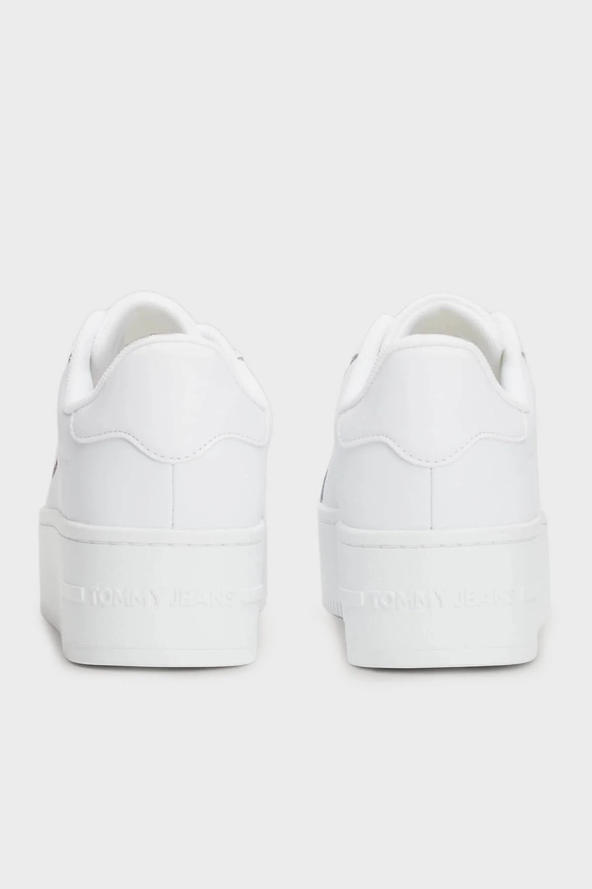 Tommy Jeans Platform Deri Sneaker Bayan Ayakkabı EN0EN02518 YBS BEYAZ - 3