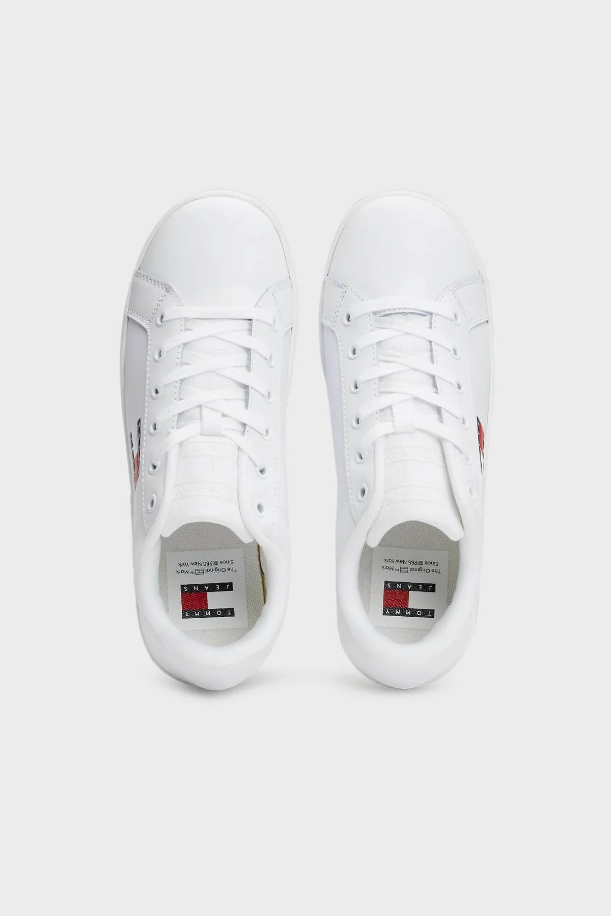 Tommy Jeans Platform Deri Sneaker Bayan Ayakkabı EN0EN02518 YBS BEYAZ - 4