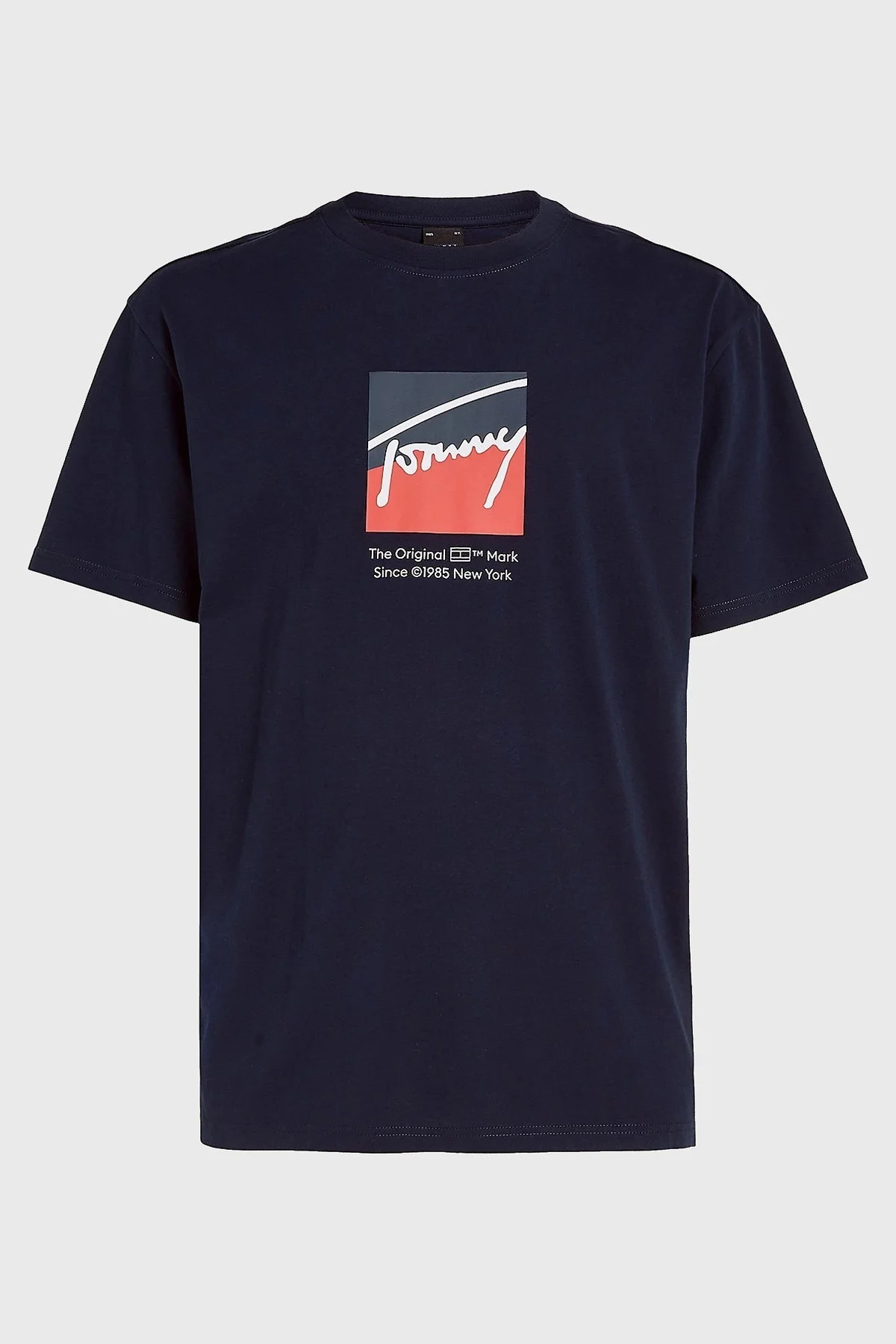 Tommy Jeans Regular Fit Bisiklet Yaka Erkek T Shirt DM0DM18524 C1G LACİVERT - 5