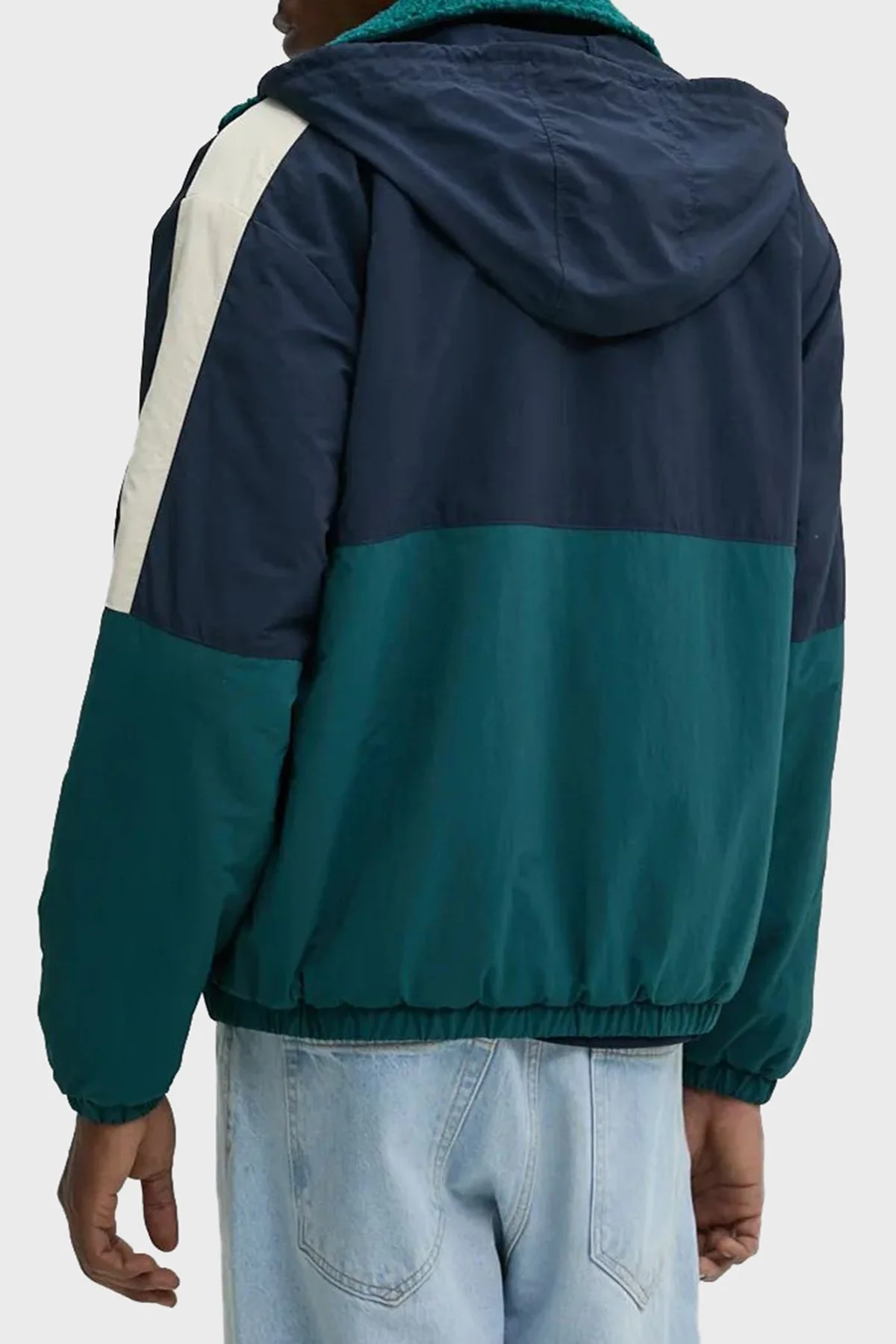 Tommy Jeans Regular Fit Çift Taraflı Teddy Polarlı Erkek Ceket DM0DM20462 CWG KOYU YEŞİL - 2