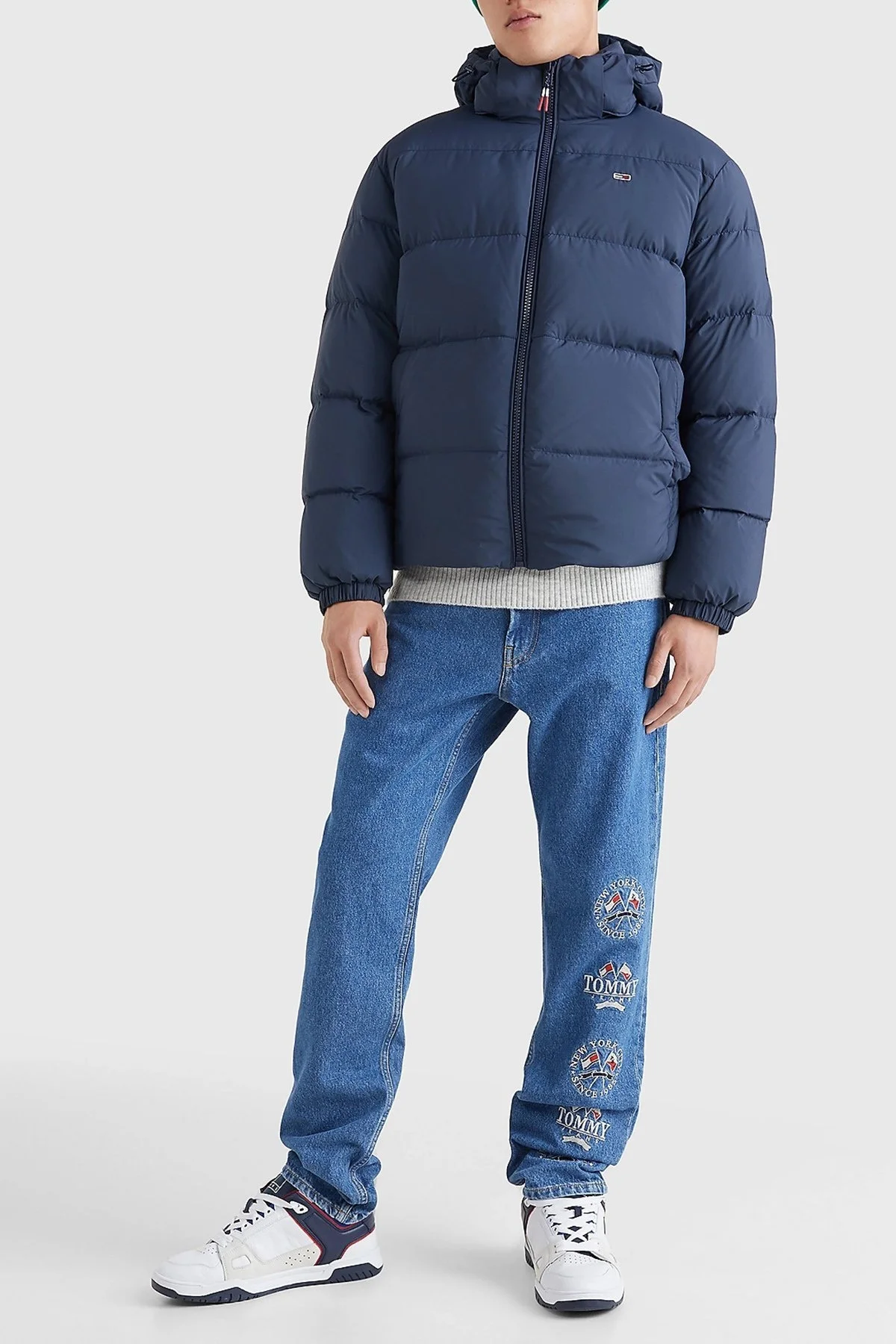 Tommy Jeans Regular Fit Çıkarılabilir Kapüşonlu Şişme Erkek Mont DM0DM15447 C87 LACİVERT - 2