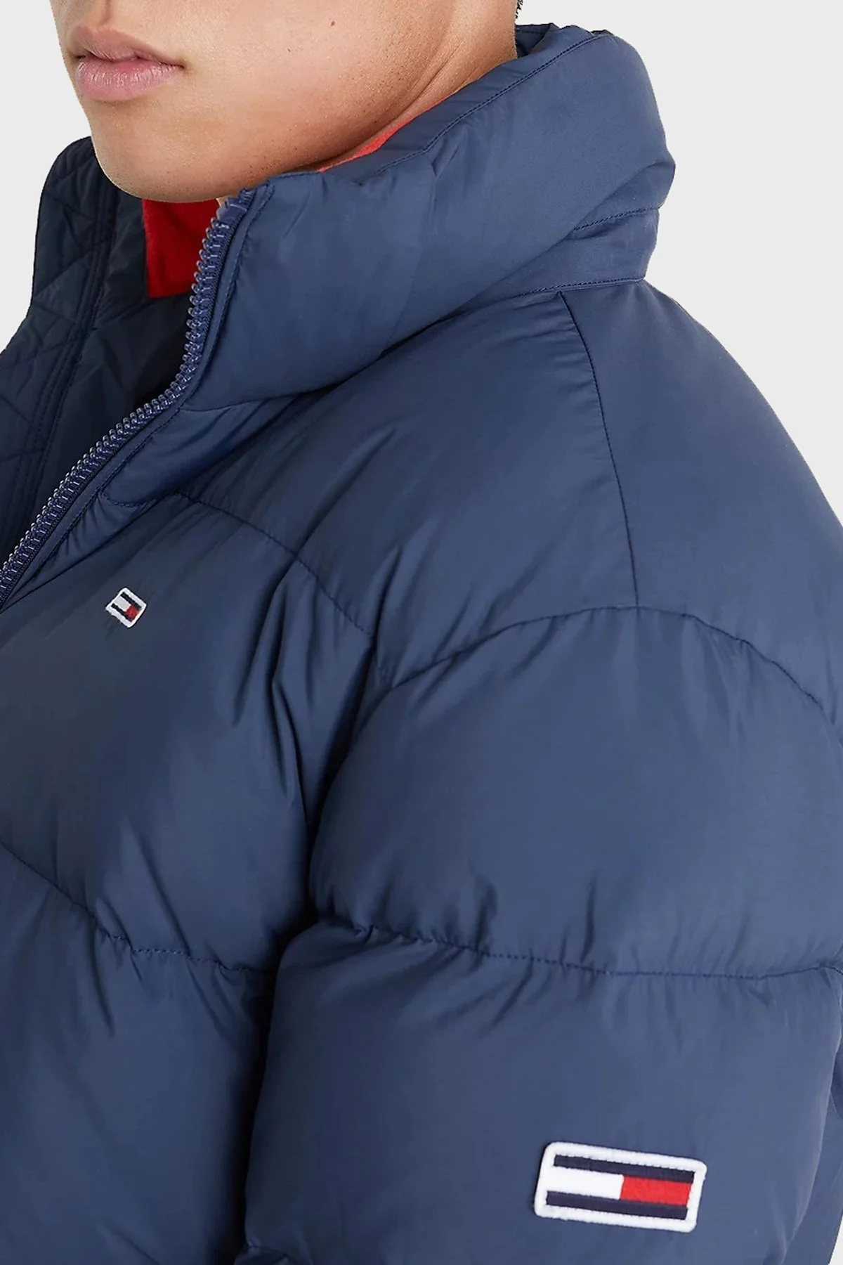 Tommy Jeans Regular Fit Çıkarılabilir Kapüşonlu Şişme Erkek Mont DM0DM15447 C87 LACİVERT - 4