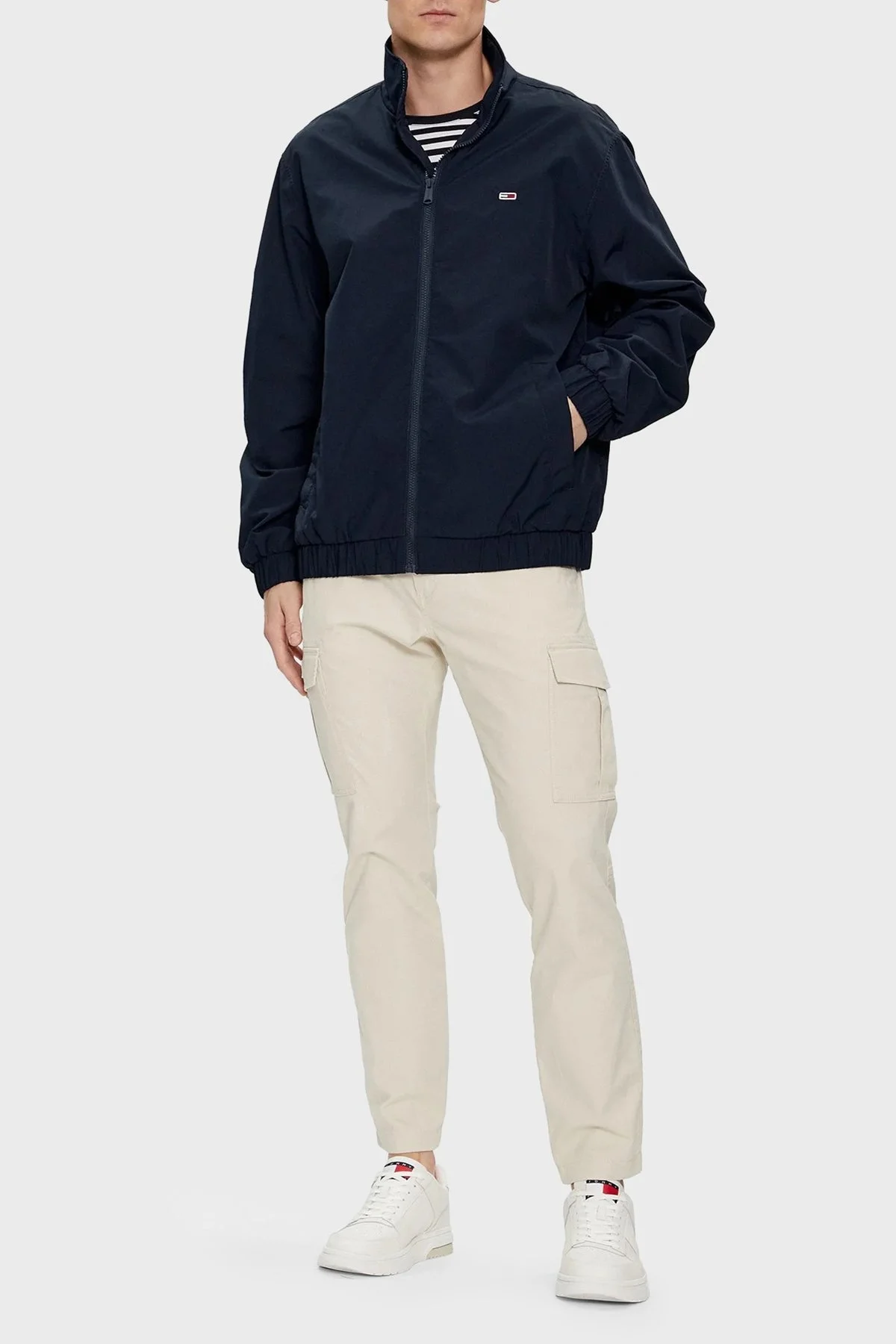 Tommy Jeans Regular Fit Dik Yaka İnce Erkek Mont DM0DM17982 C1G LACİVERT - 9