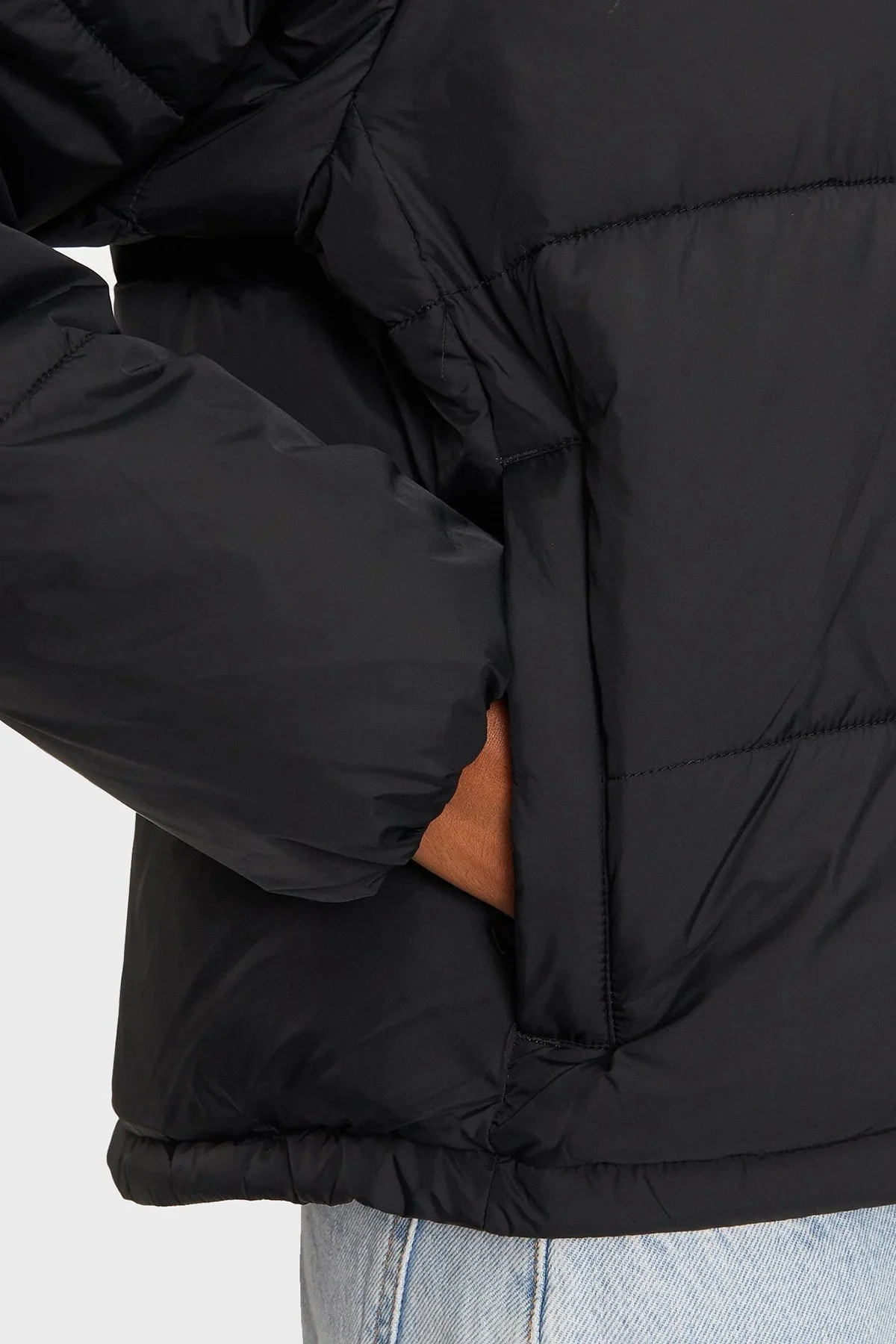 Tommy Jeans Regular Fit Kapüşonlu Dik Yaka Şişme Bayan Mont DW0DW18841 BDS SİYAH - 4