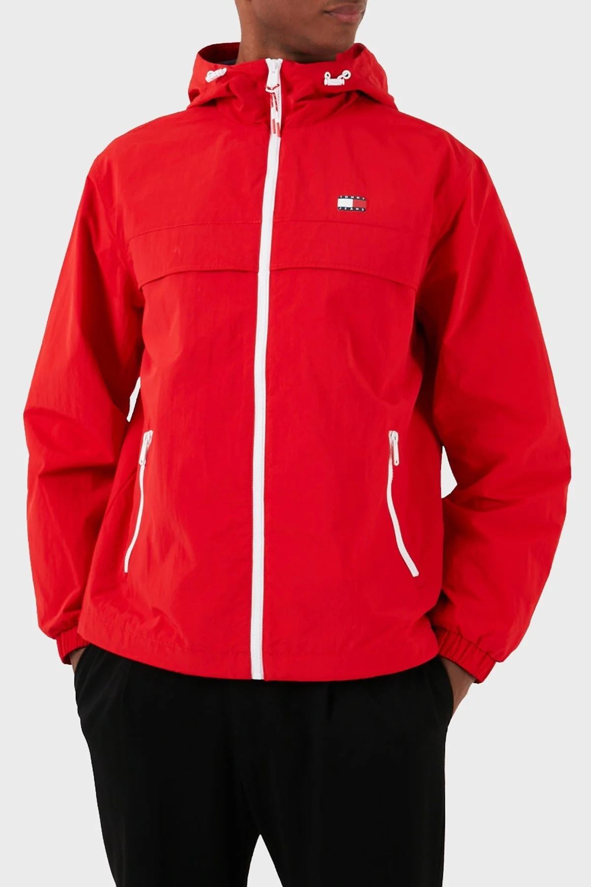 Tommy Jeans Regular Fit Kapüşonlu Erkek Mont DM0DM17983 XNL KIRMIZI - 2