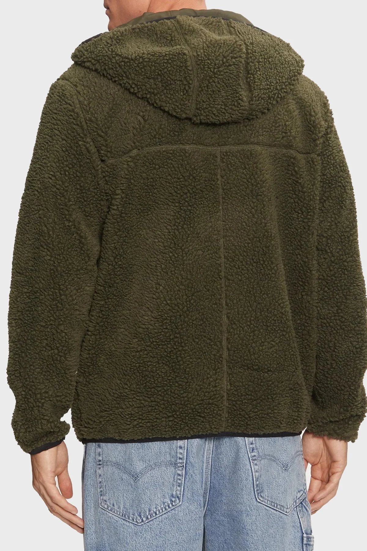 Tommy Jeans Regular Fit Kapüşonlu Fermuarlı Erkek Sweat DM0DM19224 M12 YEŞİL - 2