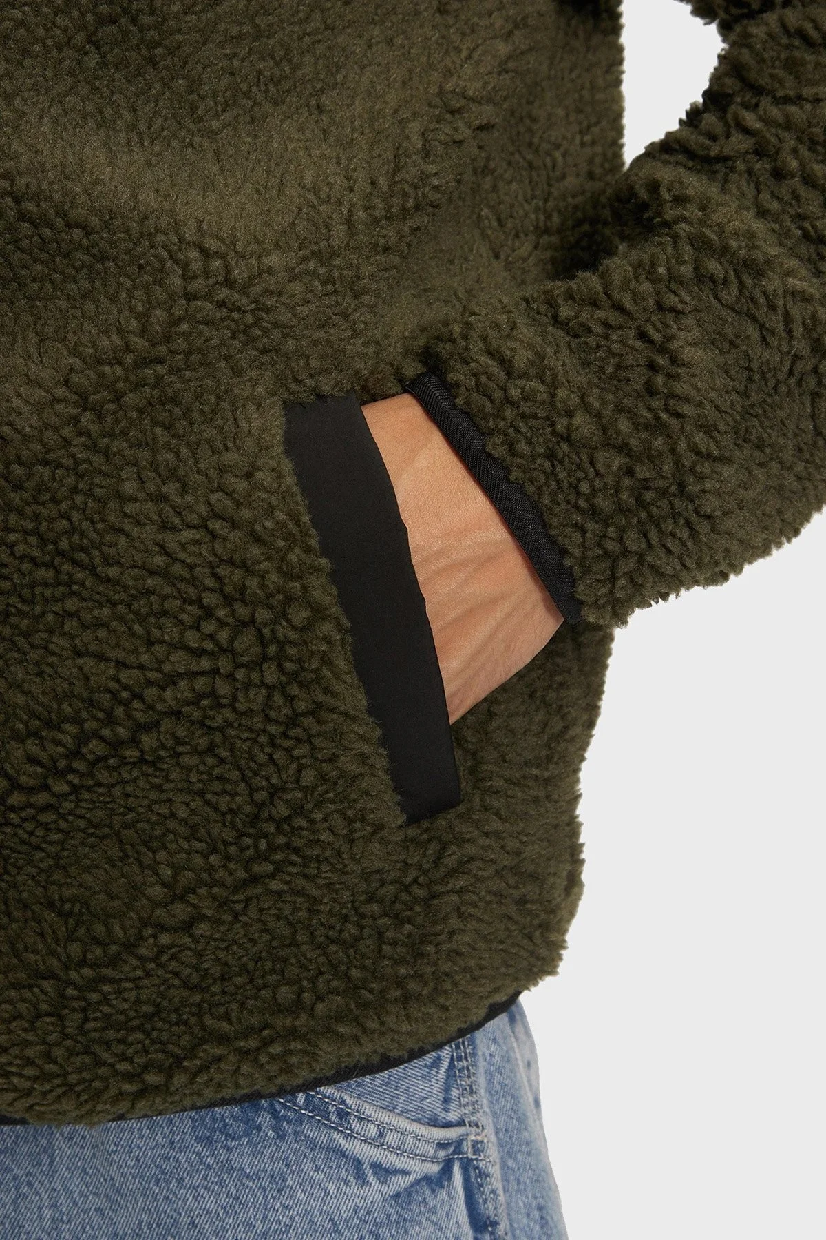 Tommy Jeans Regular Fit Kapüşonlu Fermuarlı Erkek Sweat DM0DM19224 M12 YEŞİL - 5