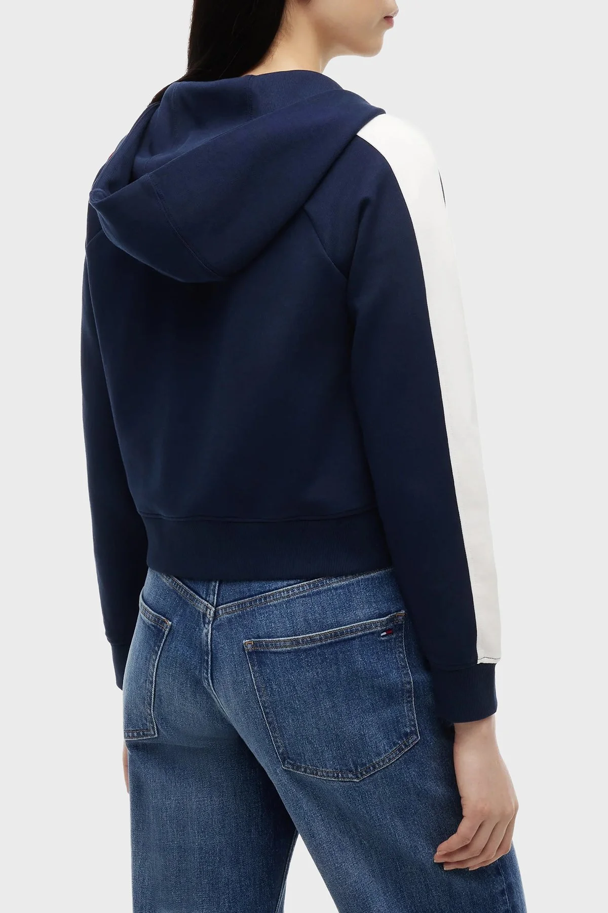 Tommy Jeans Regular Fit Kapüşonlu Kadın Sweat DW0DW23146 C1G Lacivert - 3