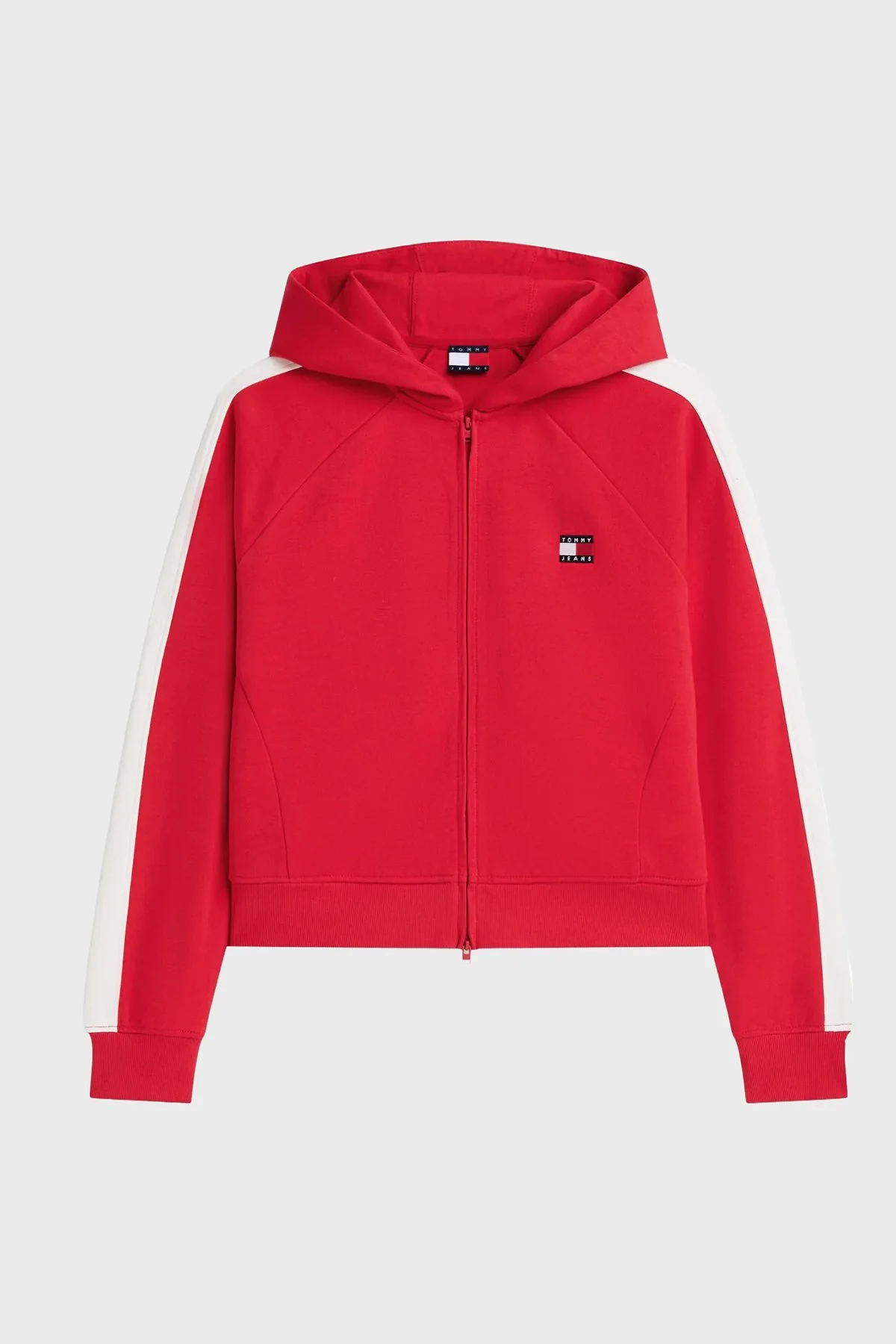Tommy Jeans Regular Fit Kapüşonlu Kadın Sweat DW0DW23146 XK9 Kırmızı - 3