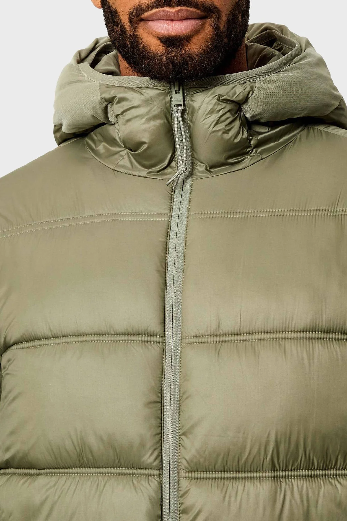 Tommy Jeans Regular Fit Kapüşonlu Kapitoneli Şişme Erkek Mont DM0DM22044 M1L YEŞİL - 4