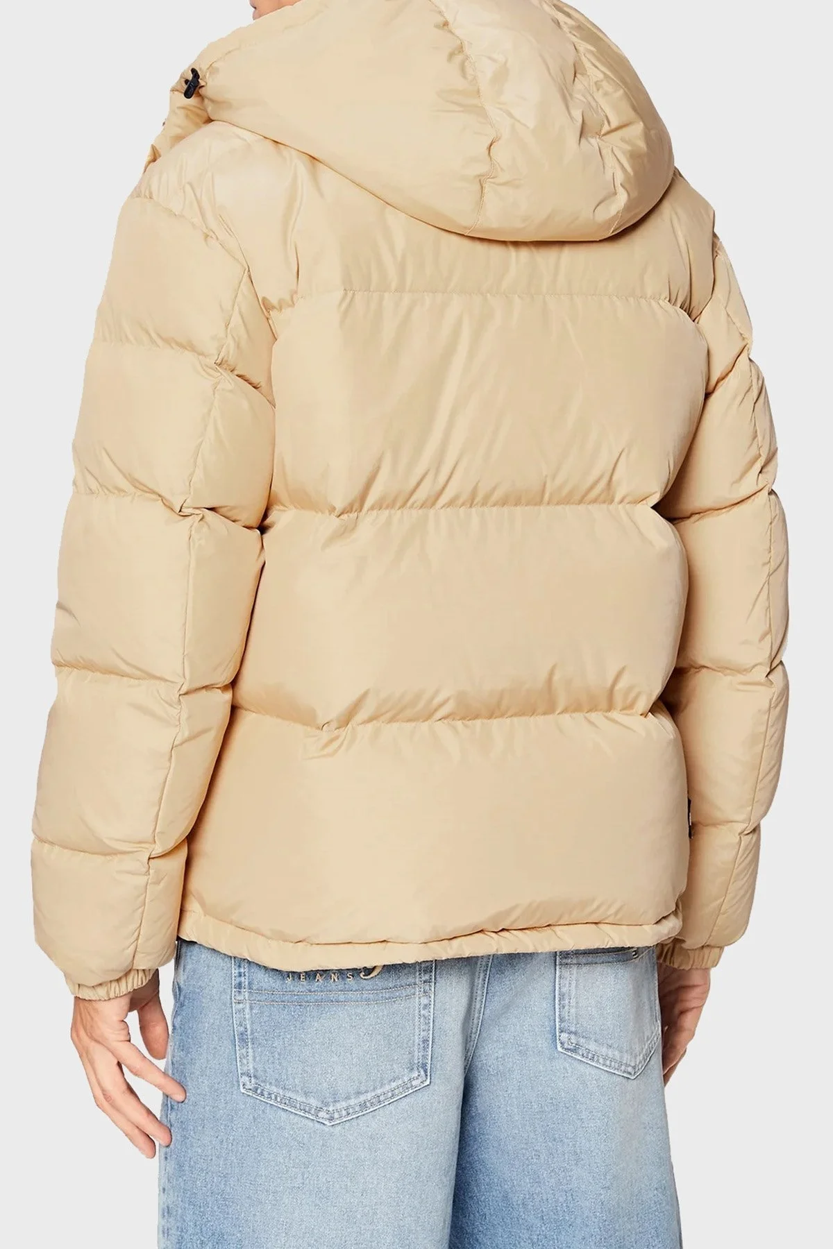 Tommy Jeans Regular Fit Kuş Tüyü Çıkarılabilir Kapüşonlu Şişme Erkek Mont DM0DM15445 AB4 BEJ - 3