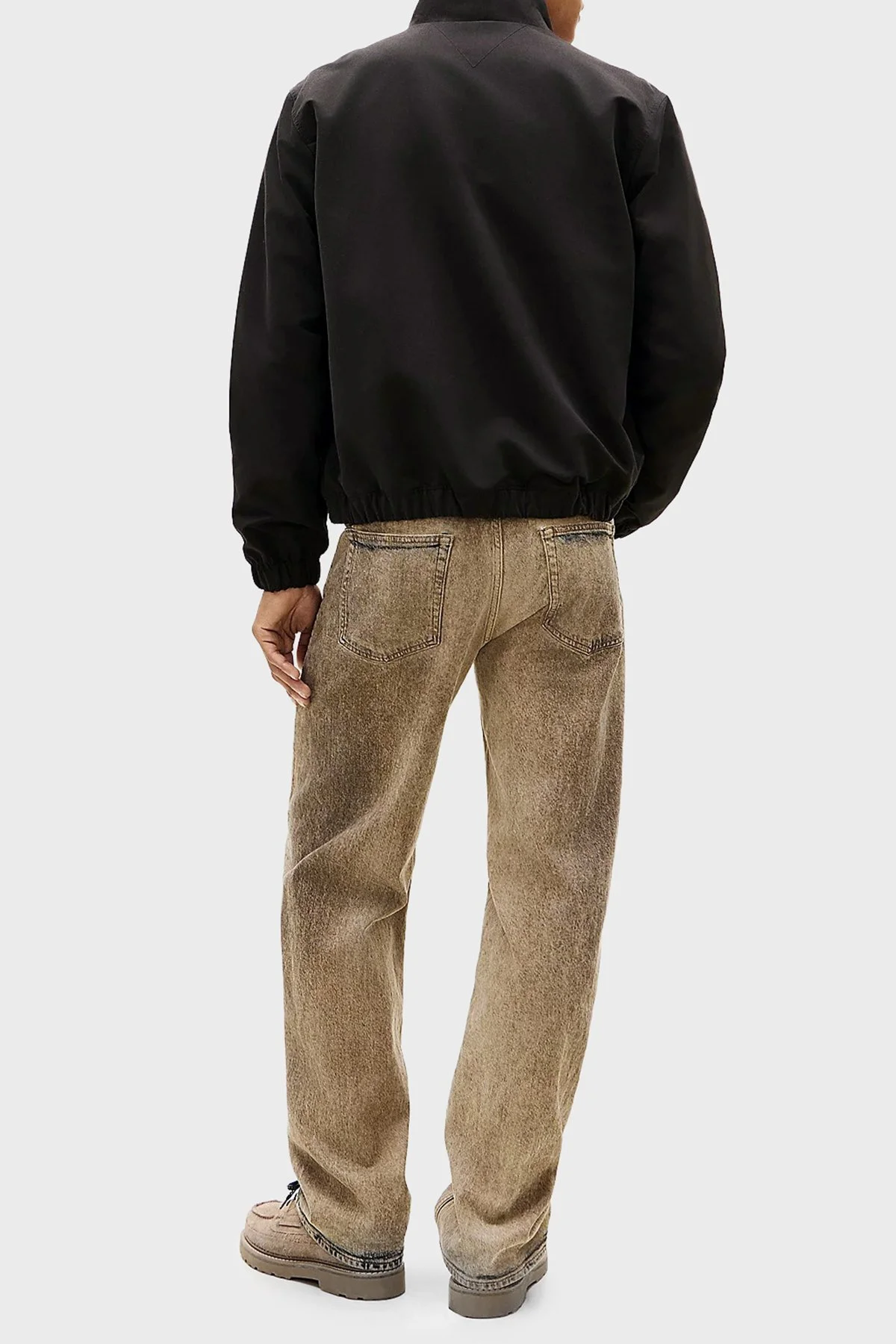 Tommy Jeans Regular Fit Logolu Dik Yaka Erkek Mont DM0DM22720 BDS SİYAH - 3