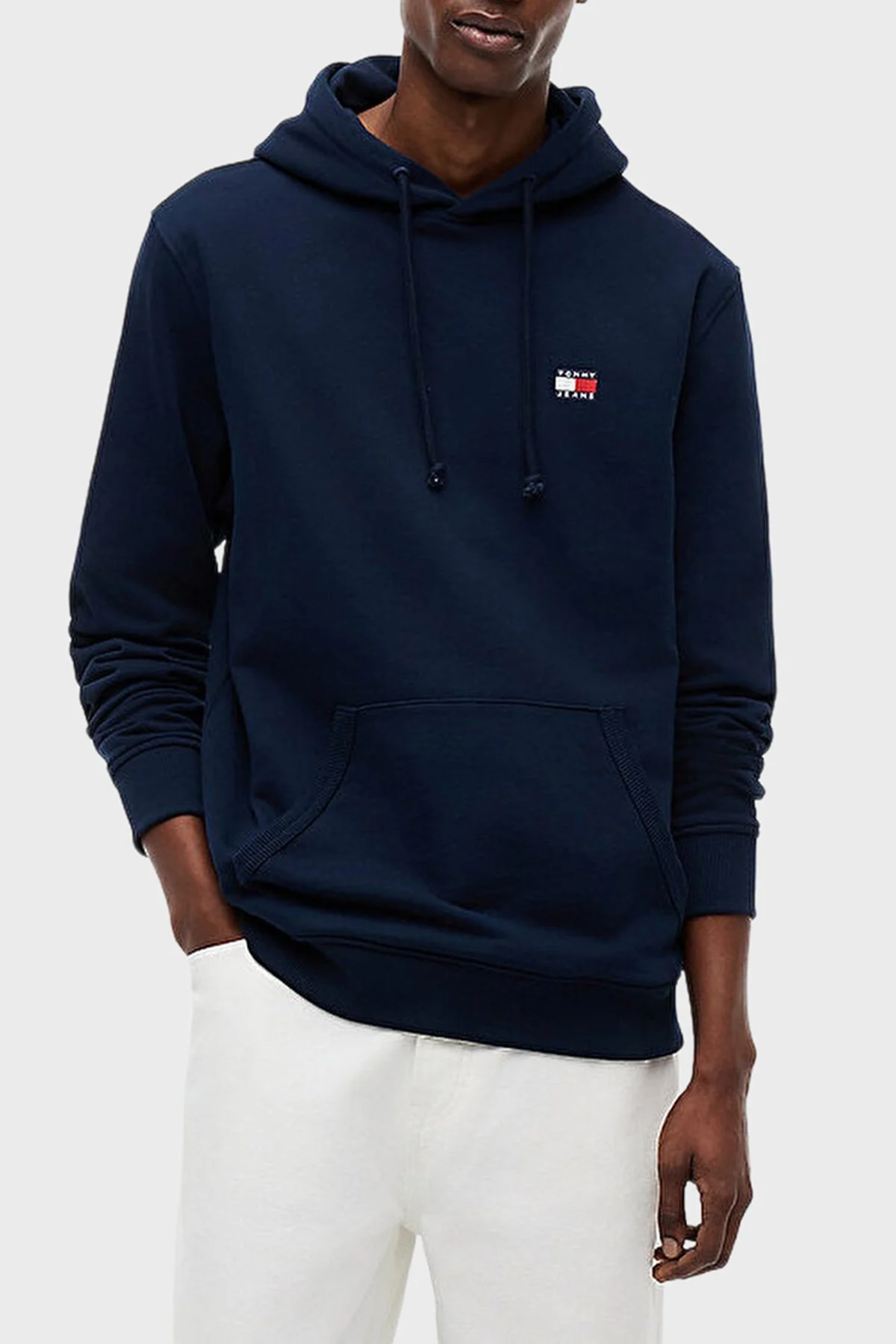 Tommy Jeans Regular Fit Pamuklu Kapüşonlu Erkek Sweat DM0DM21922 C1G Lacivert - 1