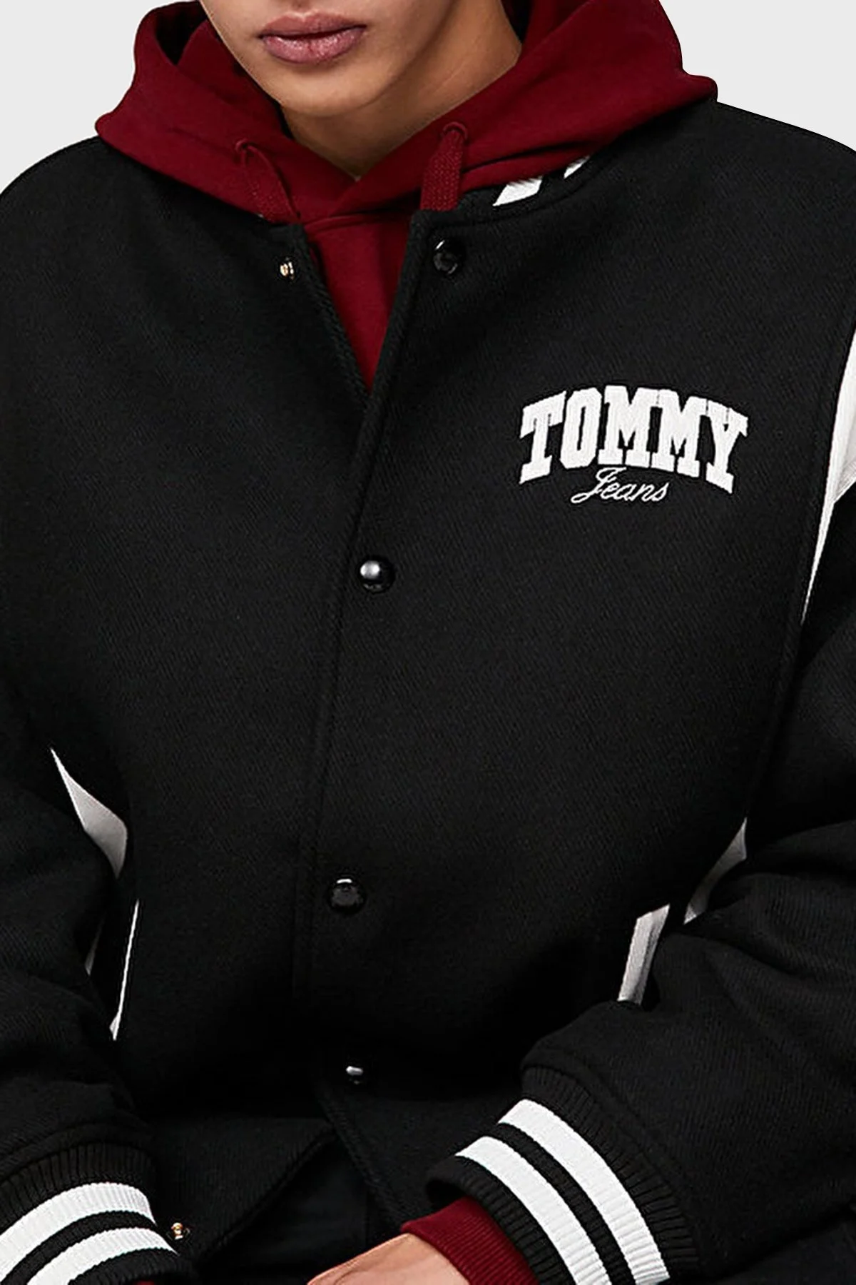 Tommy Jeans Relaxed Fit Bomber Erkek Ceket DM0DM17223 BDS SİYAH - 4