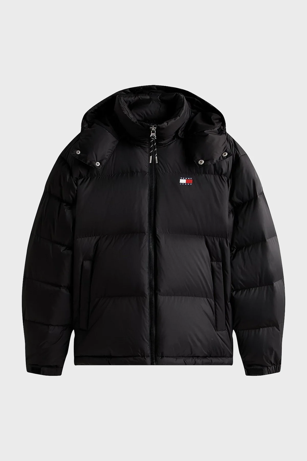 Tommy Jeans Relaxed Fit Çıkarılabilir Kapüşonlu Su İtici Şişme Erkek Mont DM0DM22036 BDS SİYAH - 6