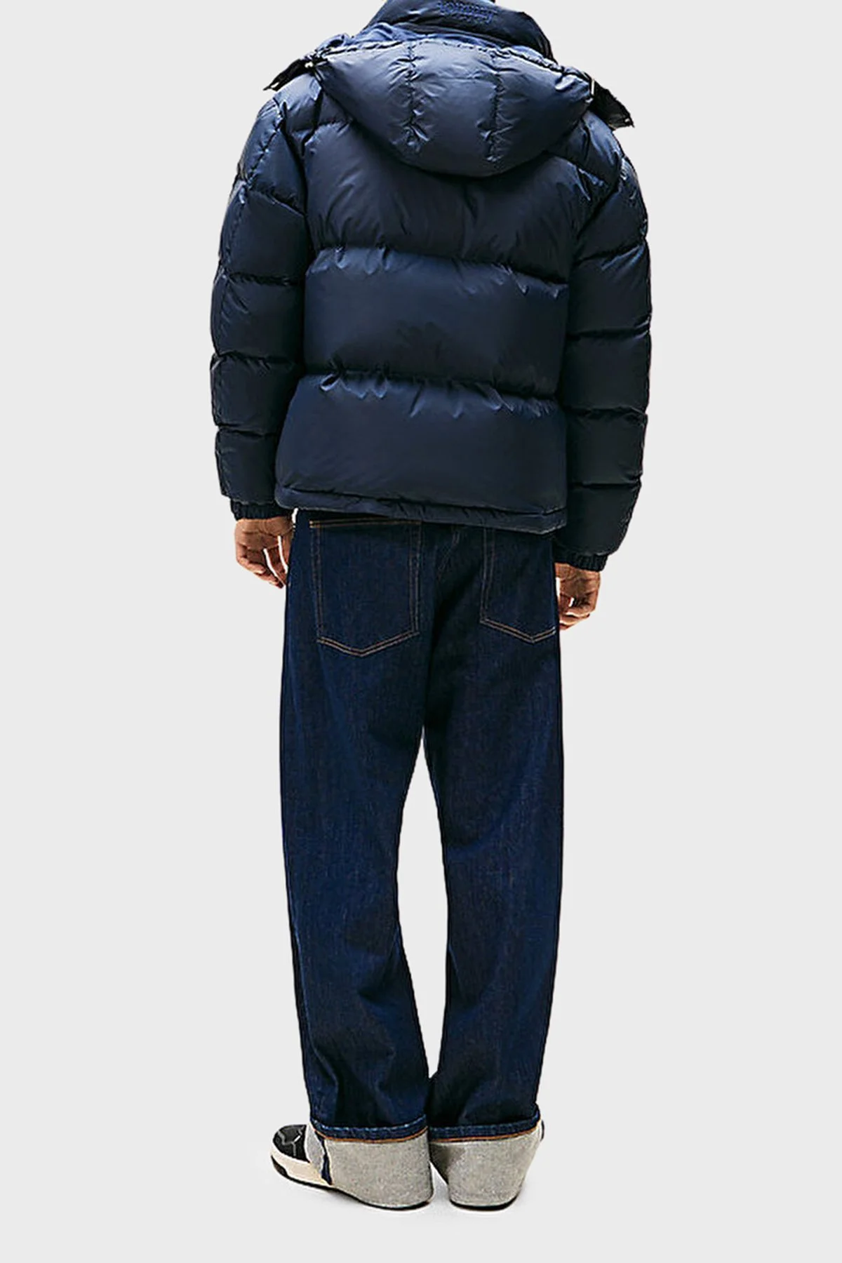 Tommy Jeans Relaxed Fit Çıkarılabilir Kapüşonlu Su İtici Şişme Erkek Mont DM0DM22036 C1G LACİVERT - 3