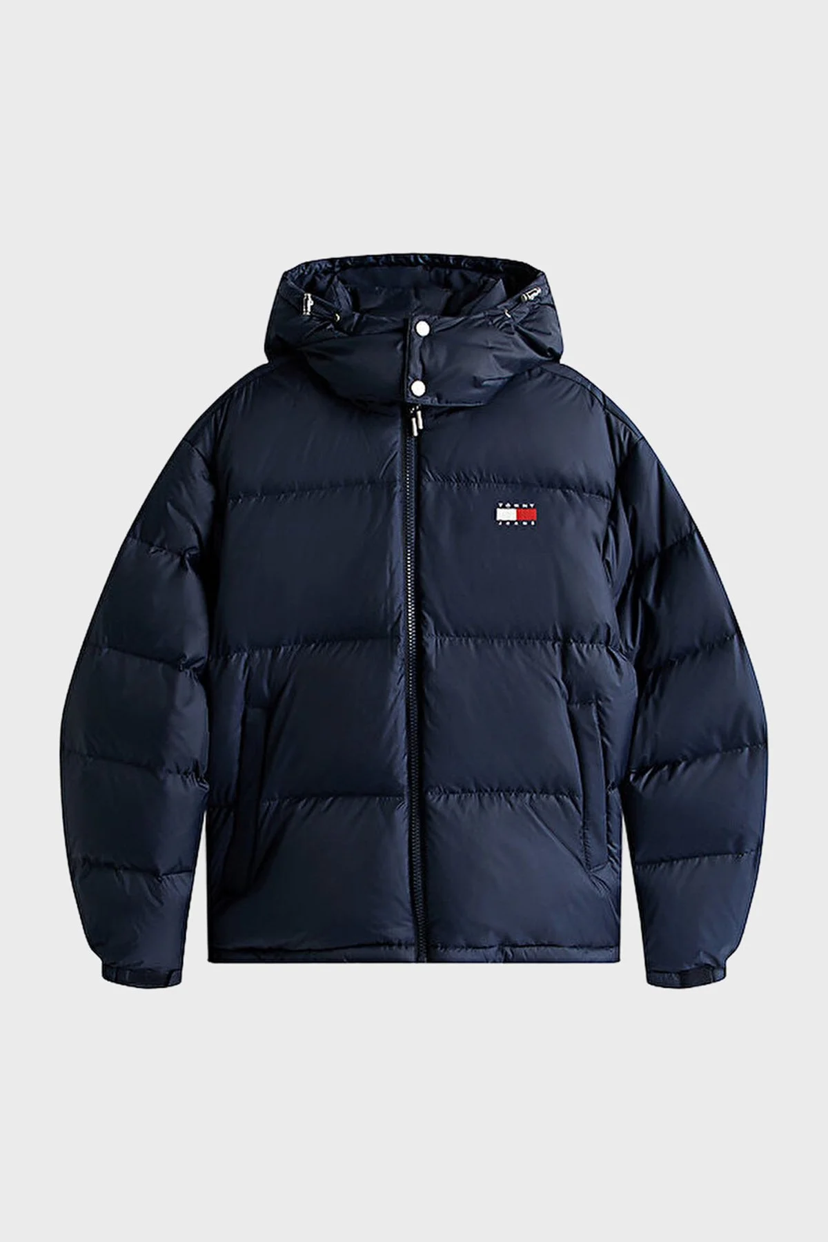 Tommy Jeans Relaxed Fit Çıkarılabilir Kapüşonlu Su İtici Şişme Erkek Mont DM0DM22036 C1G LACİVERT - 5