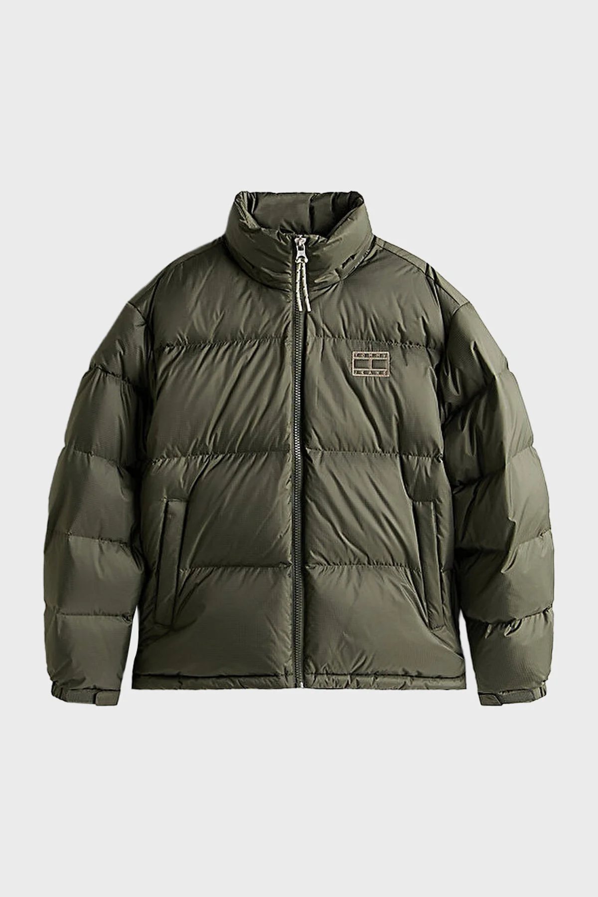 Tommy Jeans Relaxed Fit Çıkarılabilir Kapüşonlu Su İtici Şişme Erkek Mont DM0DM22036 MRH KOYU YEŞİL - 7