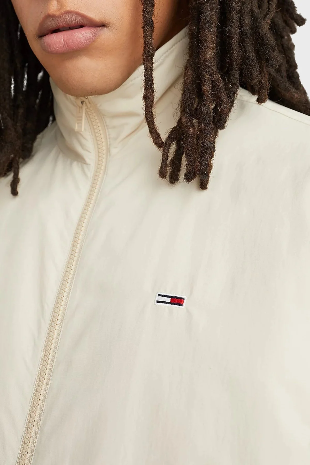 Tommy Jeans Relaxed Fit Fermuarlı Mevsimlik Erkek Mont DM0DM15916 ACI BEJ - 5