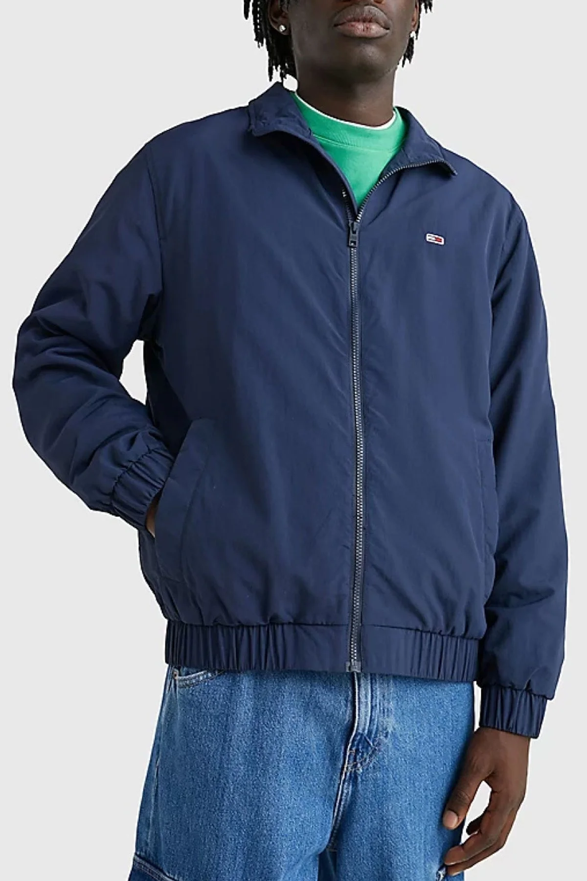 Tommy Jeans Relaxed Fit Fermuarlı Mevsimlik Erkek Mont DM0DM15916 C87 LACİVERT - 1