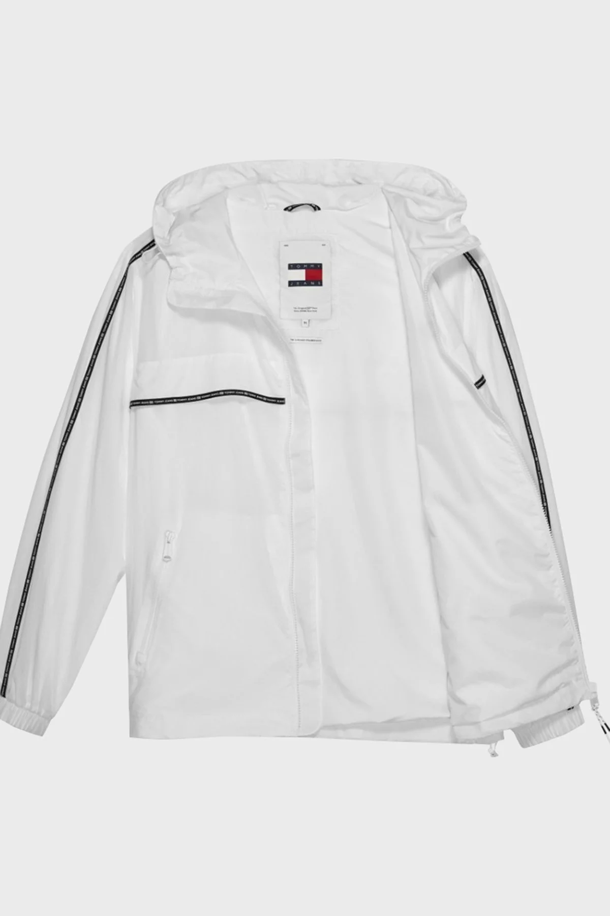 Tommy Jeans Relaxed Fit Kapüşonlu İnce Erkek Mont DM0DM18697 YBR BEYAZ - 3