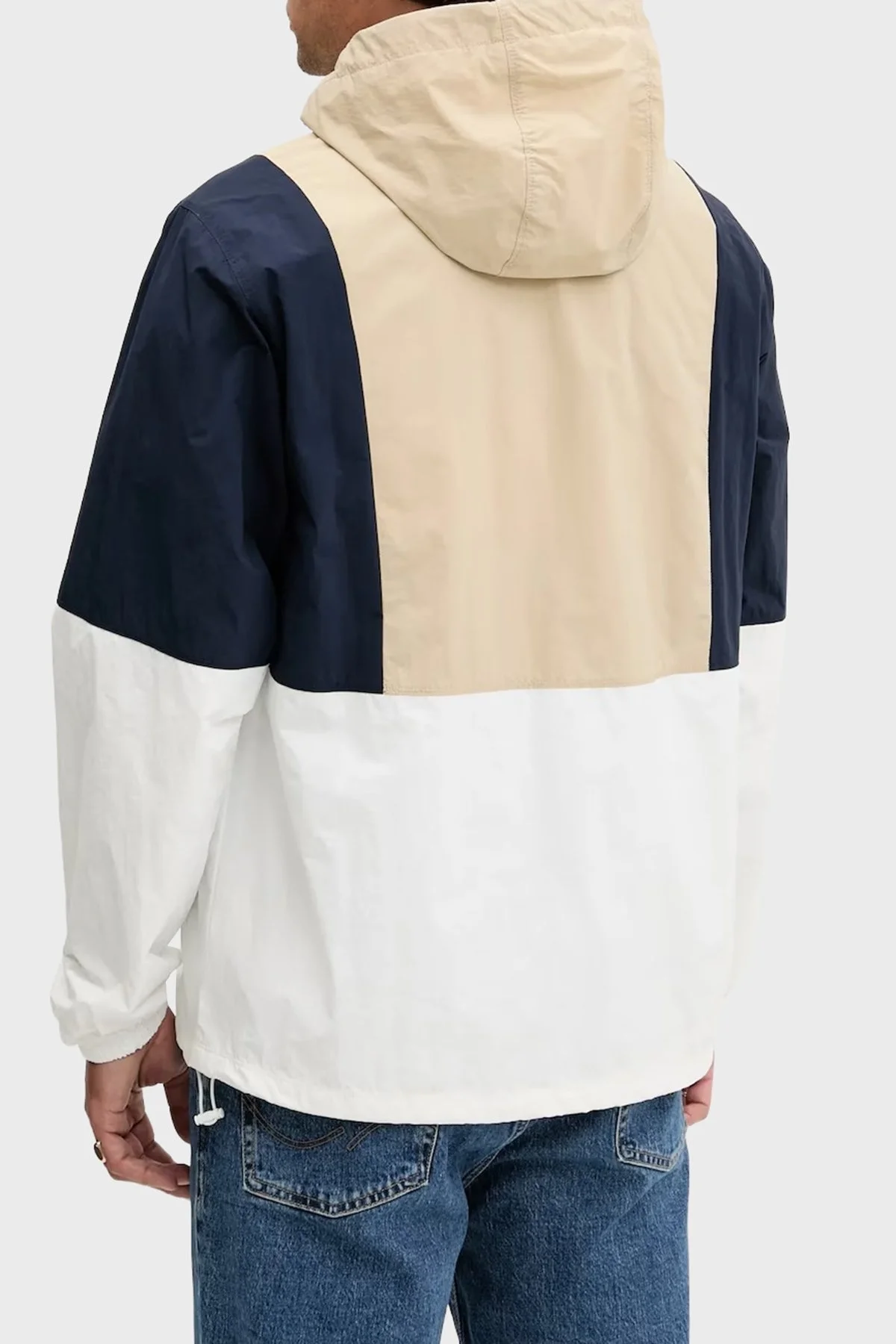 Tommy Jeans Relaxed Fit Kapüşonlu Su İtici Logolu Erkek Mont DM0DM21393 0K4 BEYAZ - 3