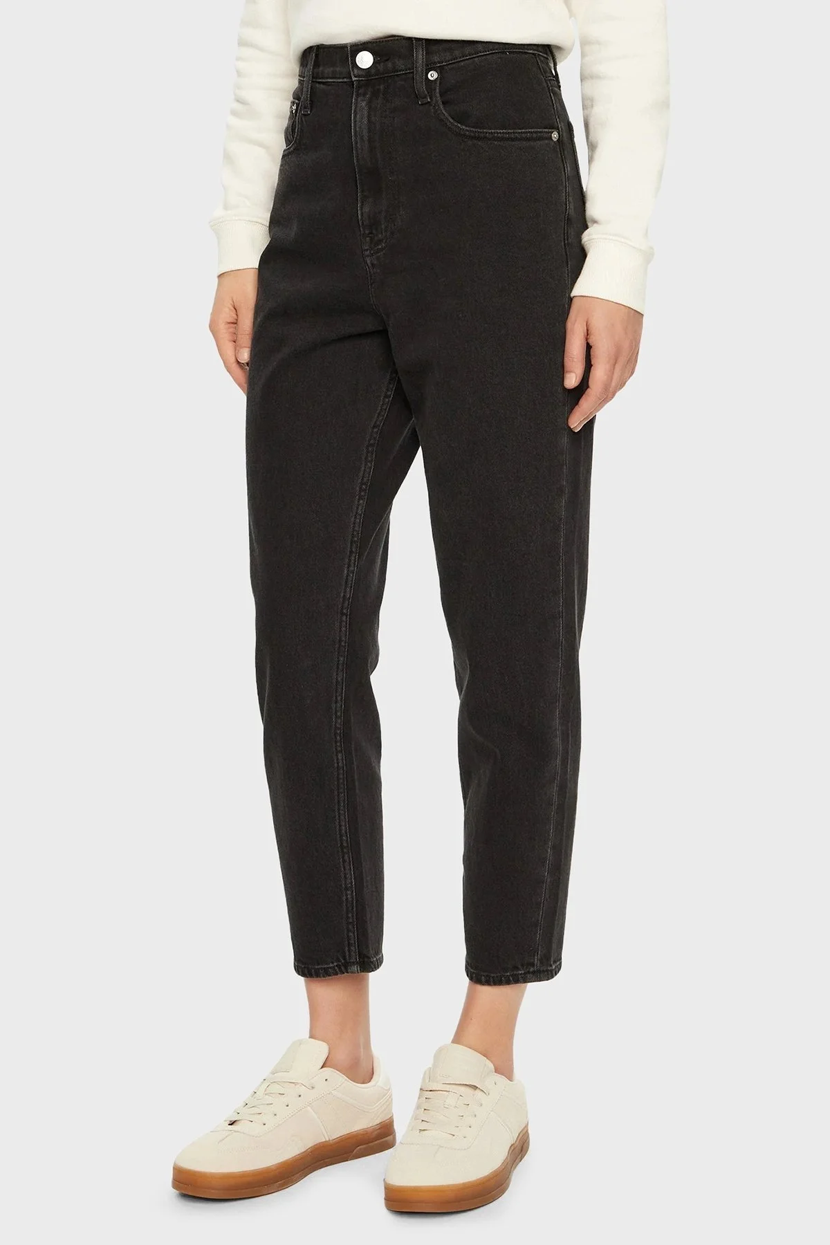 Tommy Jeans Relaxed Fit Yüksek Bel Dar Paça Jeans Bayan Kot Pantolon DW0DW20369 1BZ ANTRASİT - 6