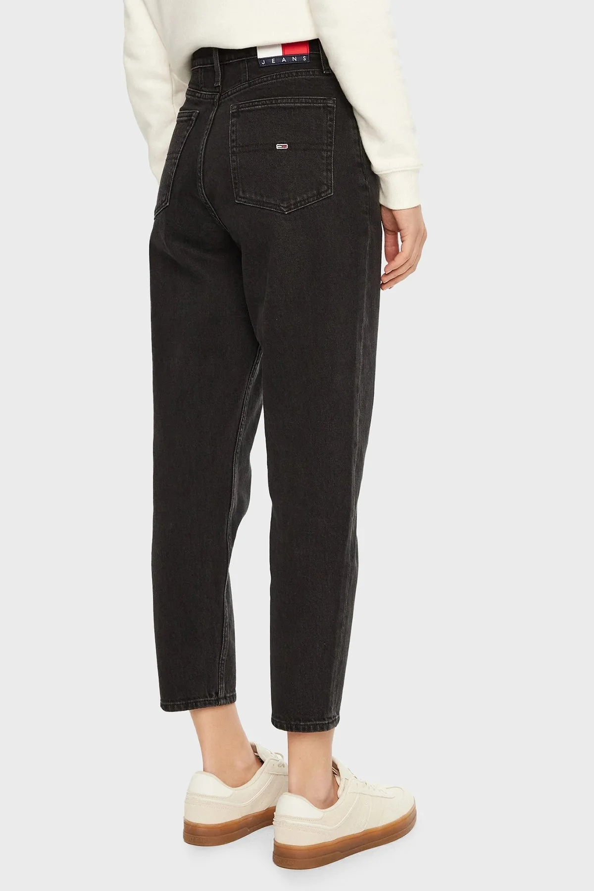 Tommy Jeans Relaxed Fit Yüksek Bel Dar Paça Jeans Bayan Kot Pantolon DW0DW20369 1BZ ANTRASİT - 7