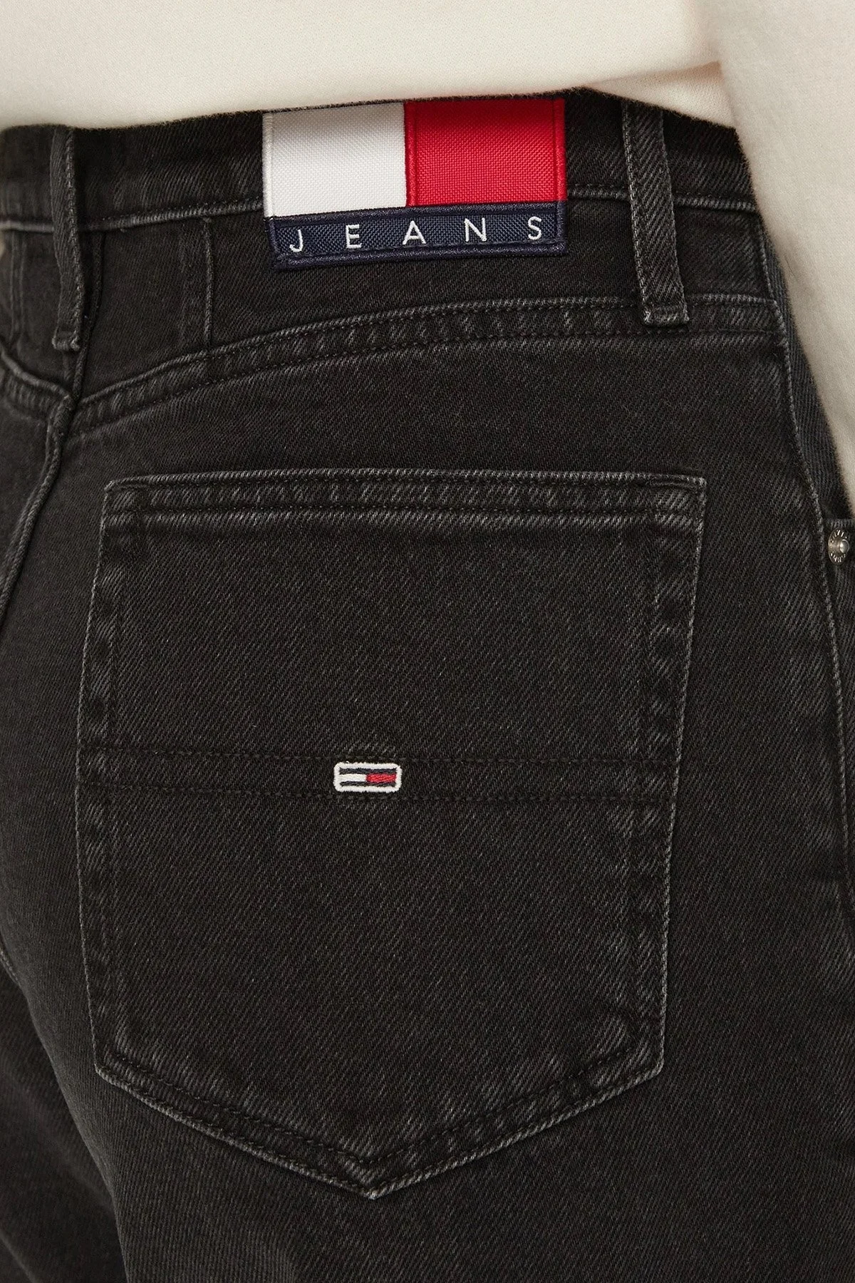 Tommy Jeans Relaxed Fit Yüksek Bel Dar Paça Jeans Bayan Kot Pantolon DW0DW20369 1BZ ANTRASİT - 10