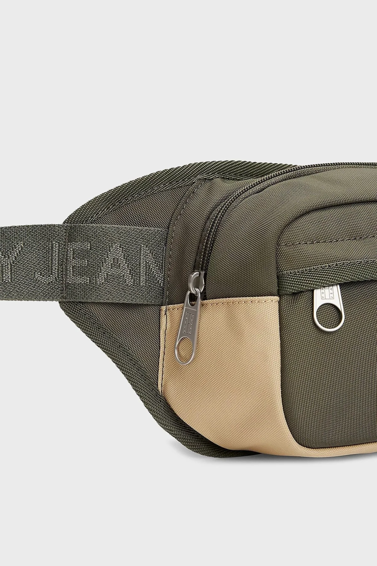 Tommy Jeans Renk Bloklu Ayarlanabilir Askılı Erkek Bel Çantası AM0AM13267 MRH KOYU YEŞİL - 5