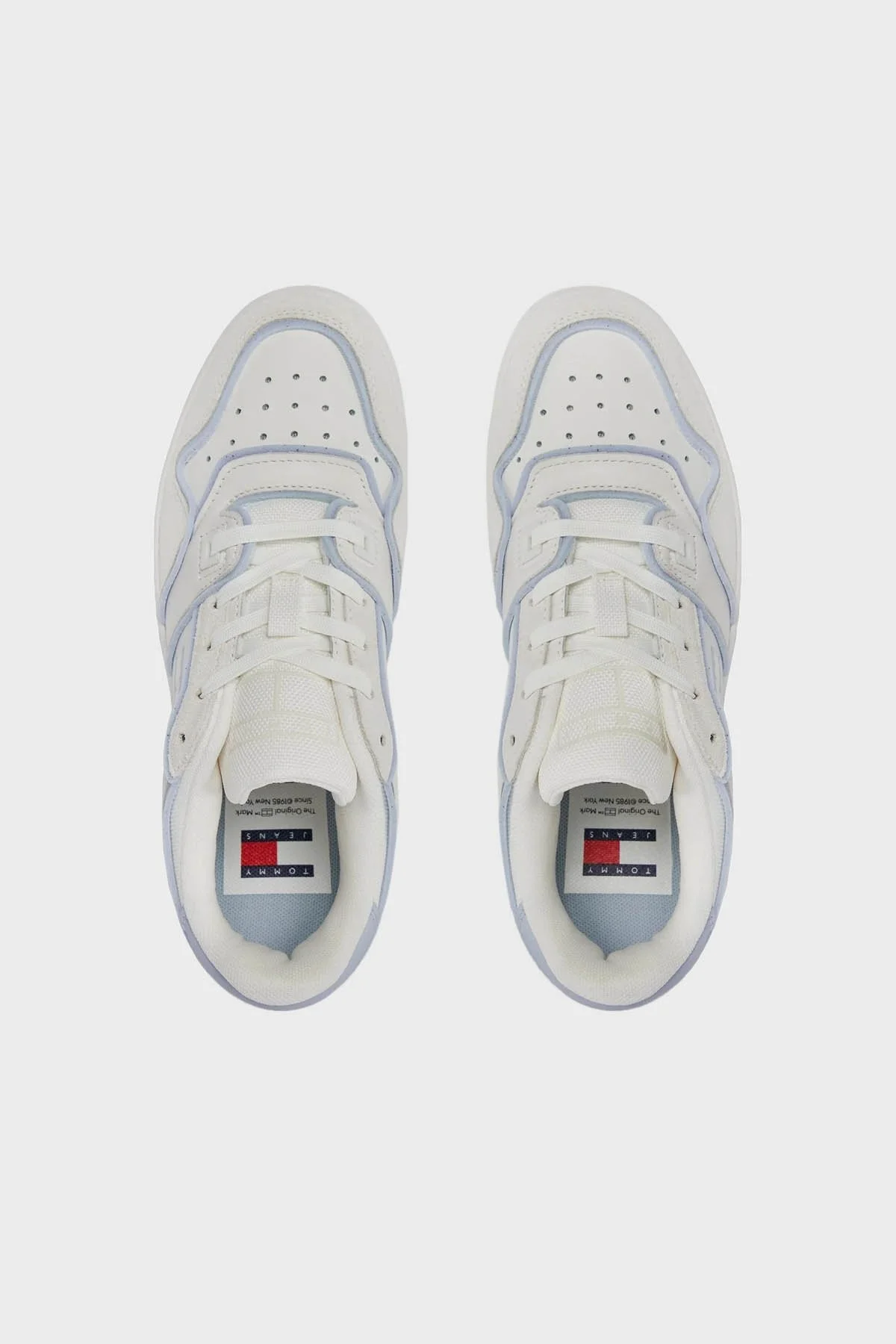 Tommy Jeans Retro Deri Sneaker Bayan Ayakkabı EN0EN02420 YBL BEYAZ - 6
