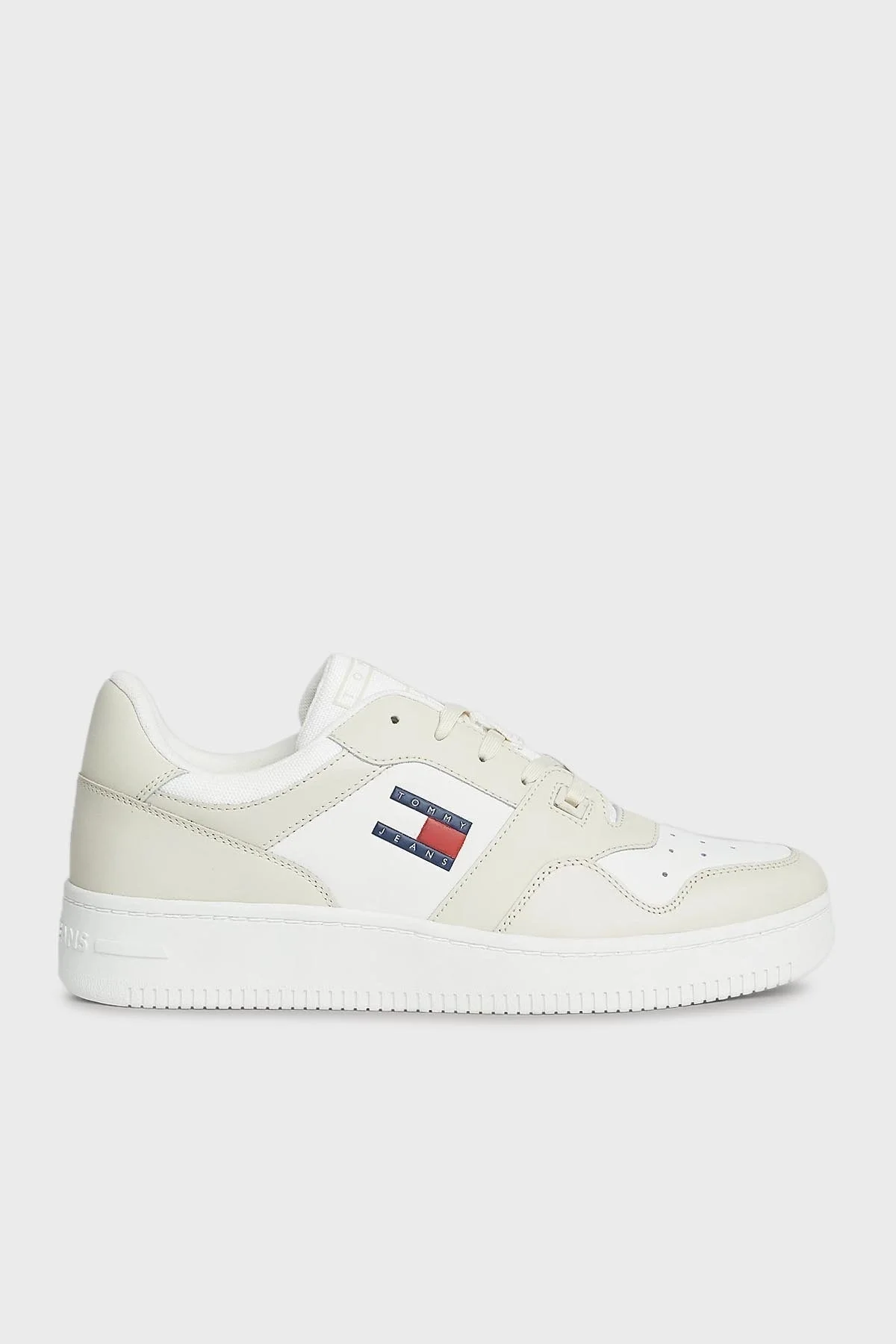 Tommy Jeans Retro Deri Sneaker Erkek Ayakkabı EM0EM01395 ACG BEJ - 1