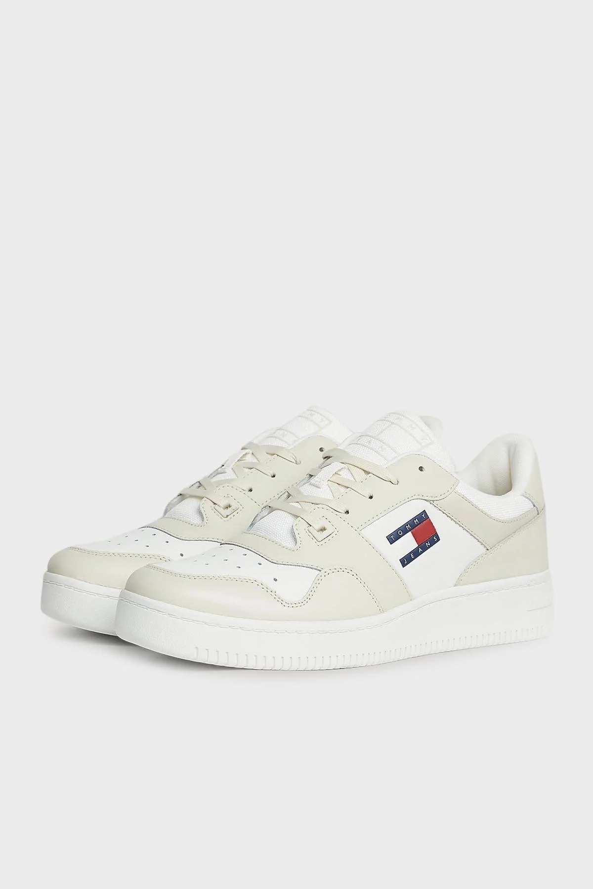 Tommy Jeans Retro Deri Sneaker Erkek Ayakkabı EM0EM01395 ACG BEJ - 3