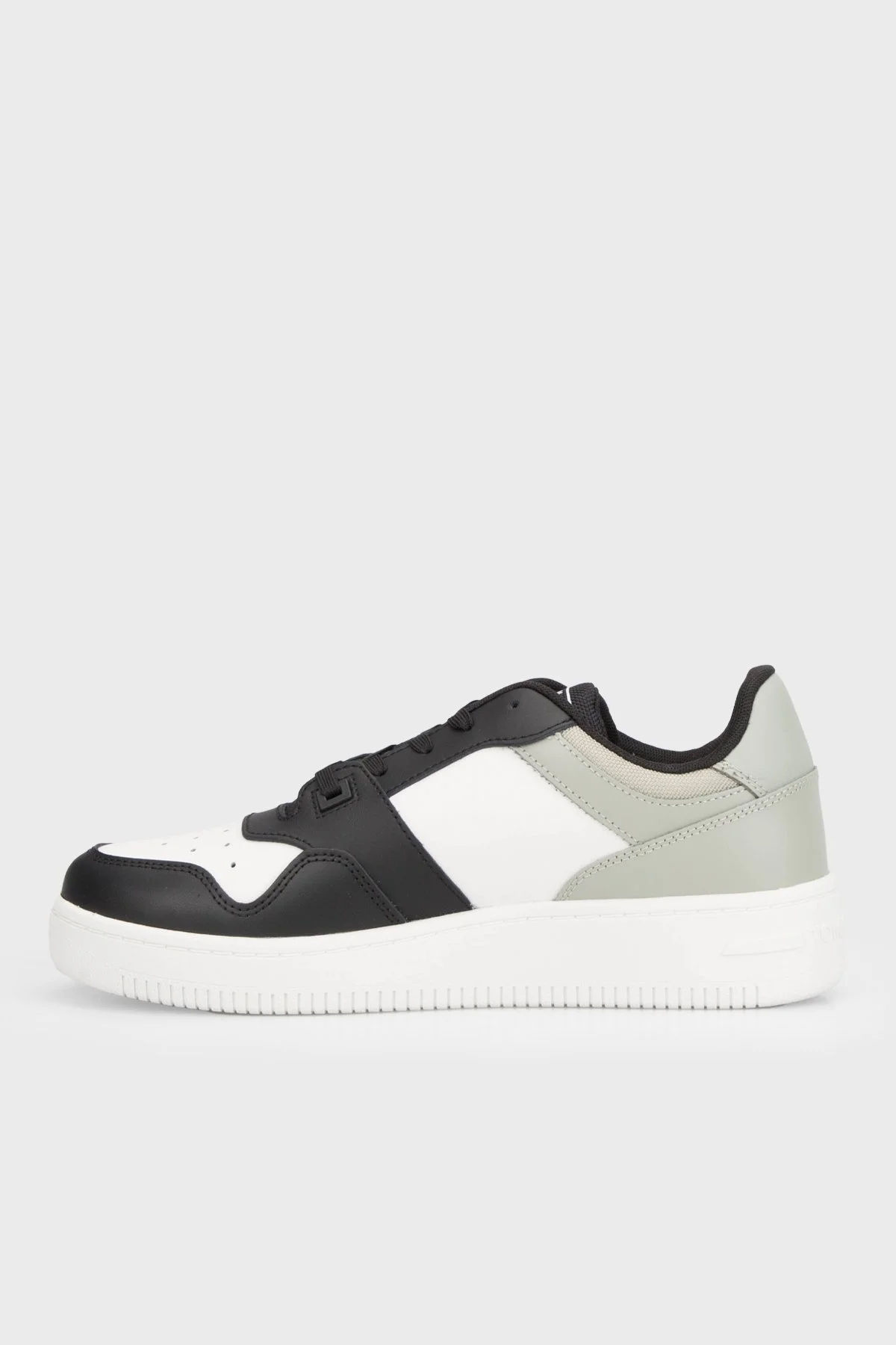Tommy Jeans Retro Deri Sneaker Erkek Ayakkabı EM0EM01395 PMI GRİ - 2